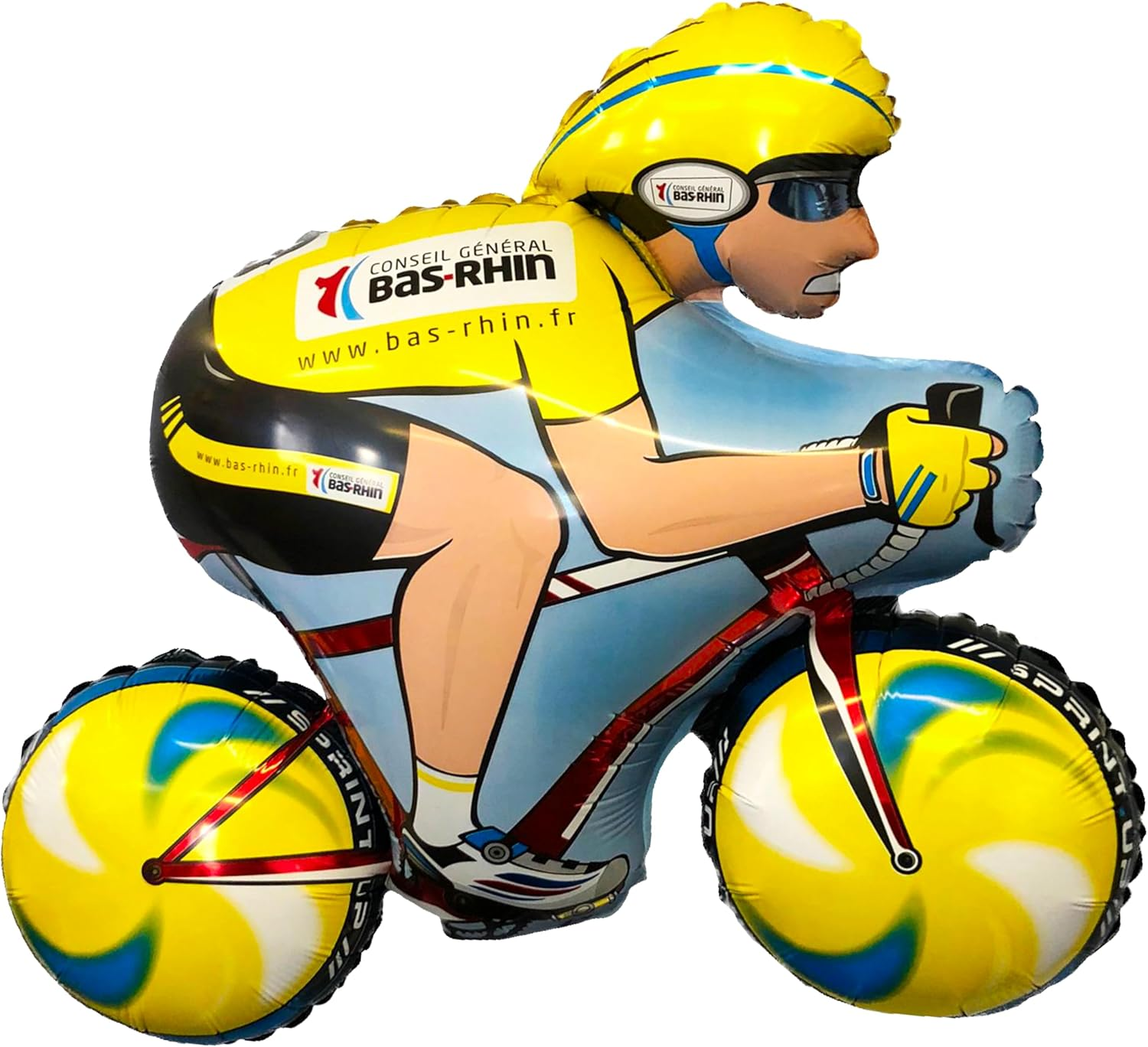 Toyland&reg; 80Cm (31") Cyclist Shaped Foil Balloon - Cycling Themed Party Balloons