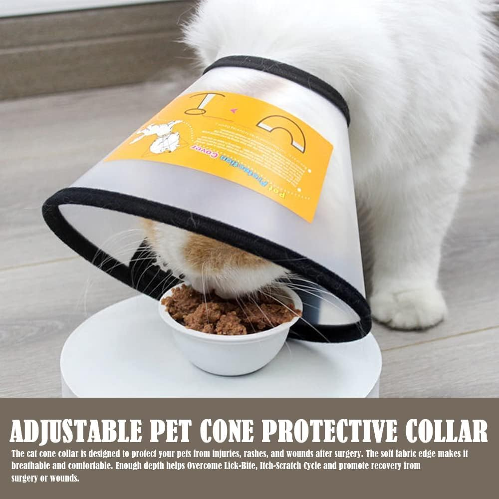 1 Pcs Dog Cone Collar Elizabethan Neck Collar Adjustable Pet Cone Protective Collar Cat Cone Collar for Dogs and Cats image number 6