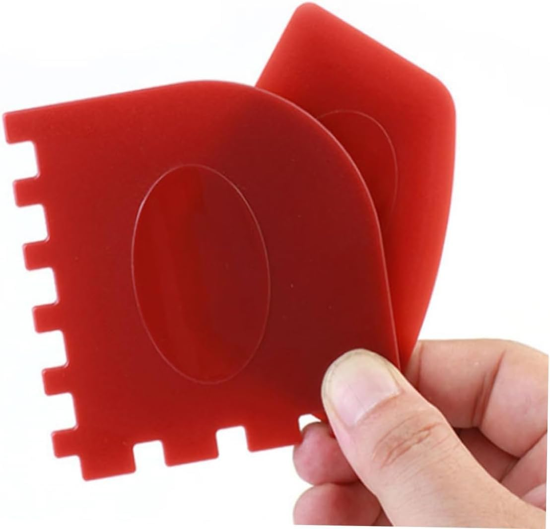 Ksngtixe 4Pcs Grill Scraper for Cast Iron & Non-Stick Pans, Heavy Duty BBQ Griddle Cleaner Tool with Ergonomic Slip Grip - Durable Kitchen Scraper for Easy Cleaning image number 1