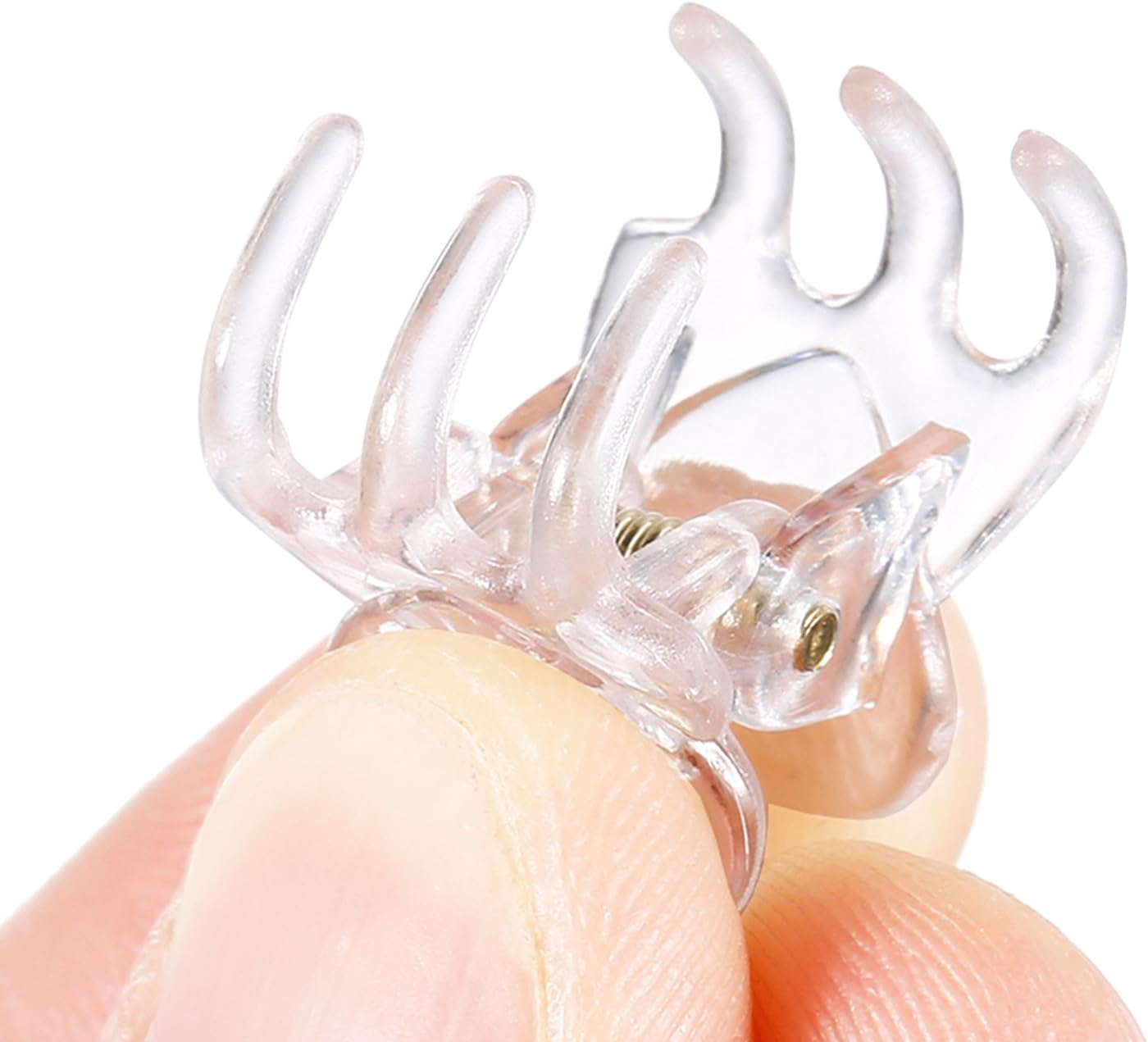 Hotop Hair Clip, 24 Pcs Small Mini Hair Claw Clips for Girls and Women, Non-Slip Plastic Tiny Jaw Clips, Clear - Clear image number 6