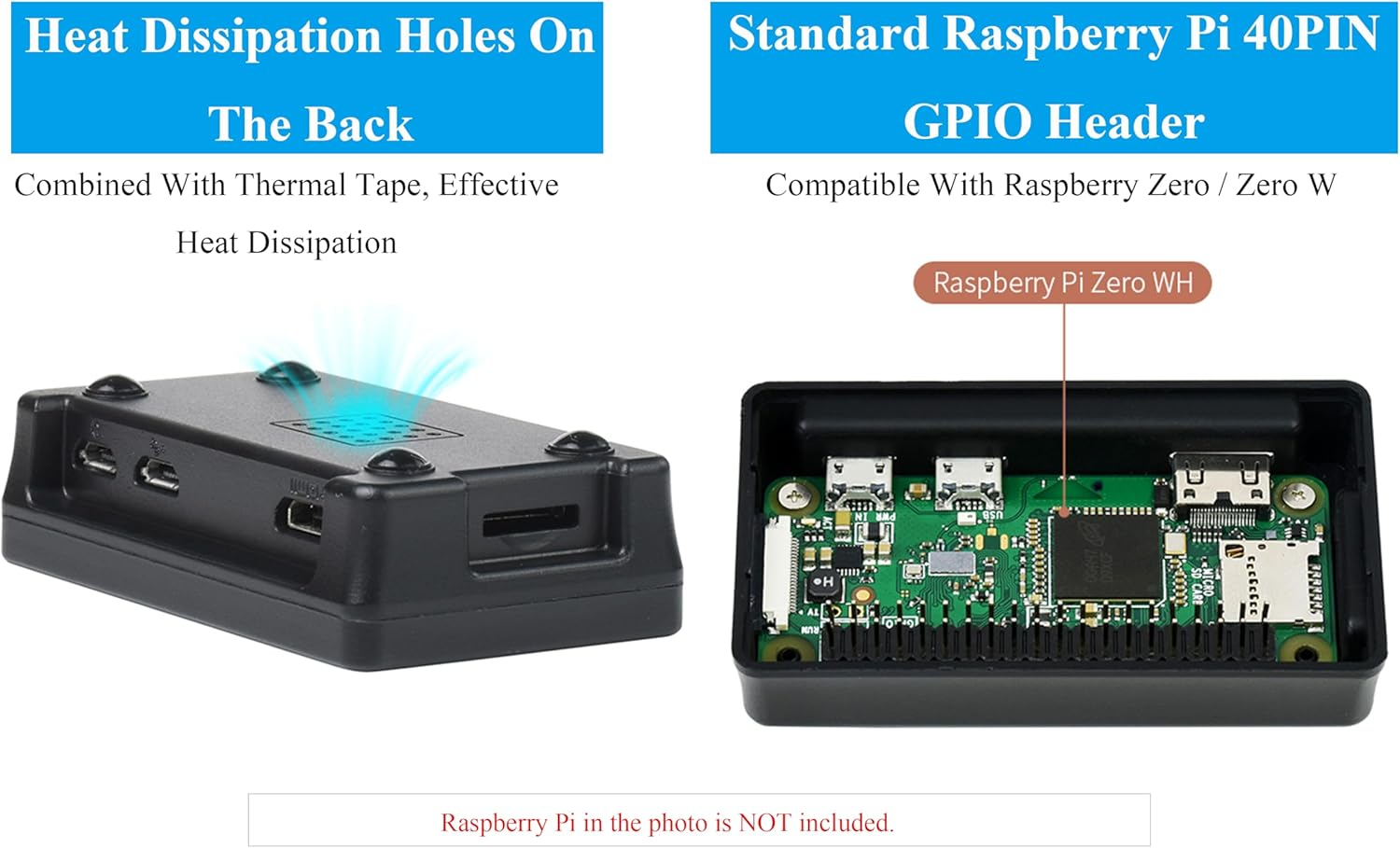 2.13Inch Touch E-Paper HAT E-Ink Display 250&times;122 Pixels Compatible with Raspberry Pi Zero 2 W/Zero 2 Wh/Pi Zero W/Pi Zero Wh/Pi Zero, 5-Point Touch, Supports Partial Refresh, with ABS Case image number 4