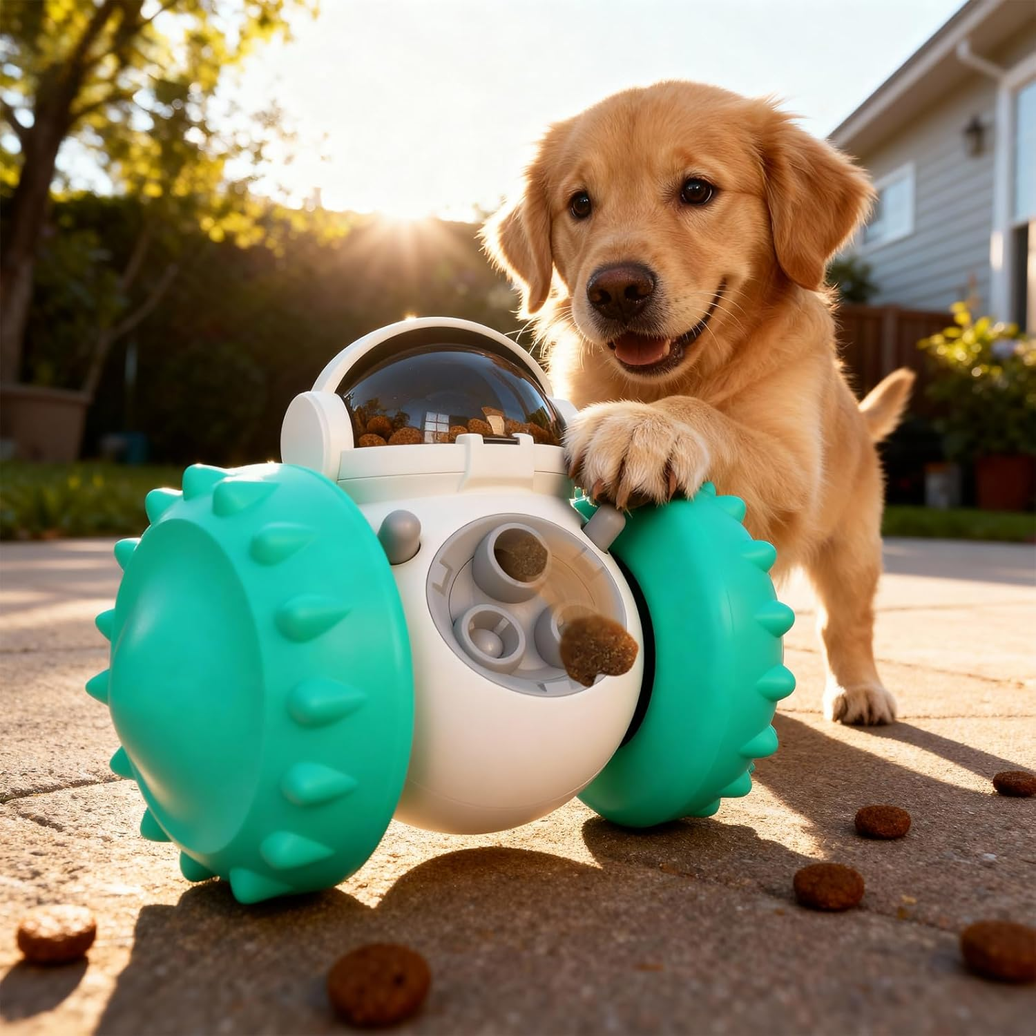 JORAGO Interactive Dog Puzzle Toys - Pet Treat Dispenser for Boredom, Dog Enrichment Toys for Small Medium Large Dogs, Puppy Chase Toys Slow Feeder Training Dispensing Toy Indoor to Keep Them Busy image number 6