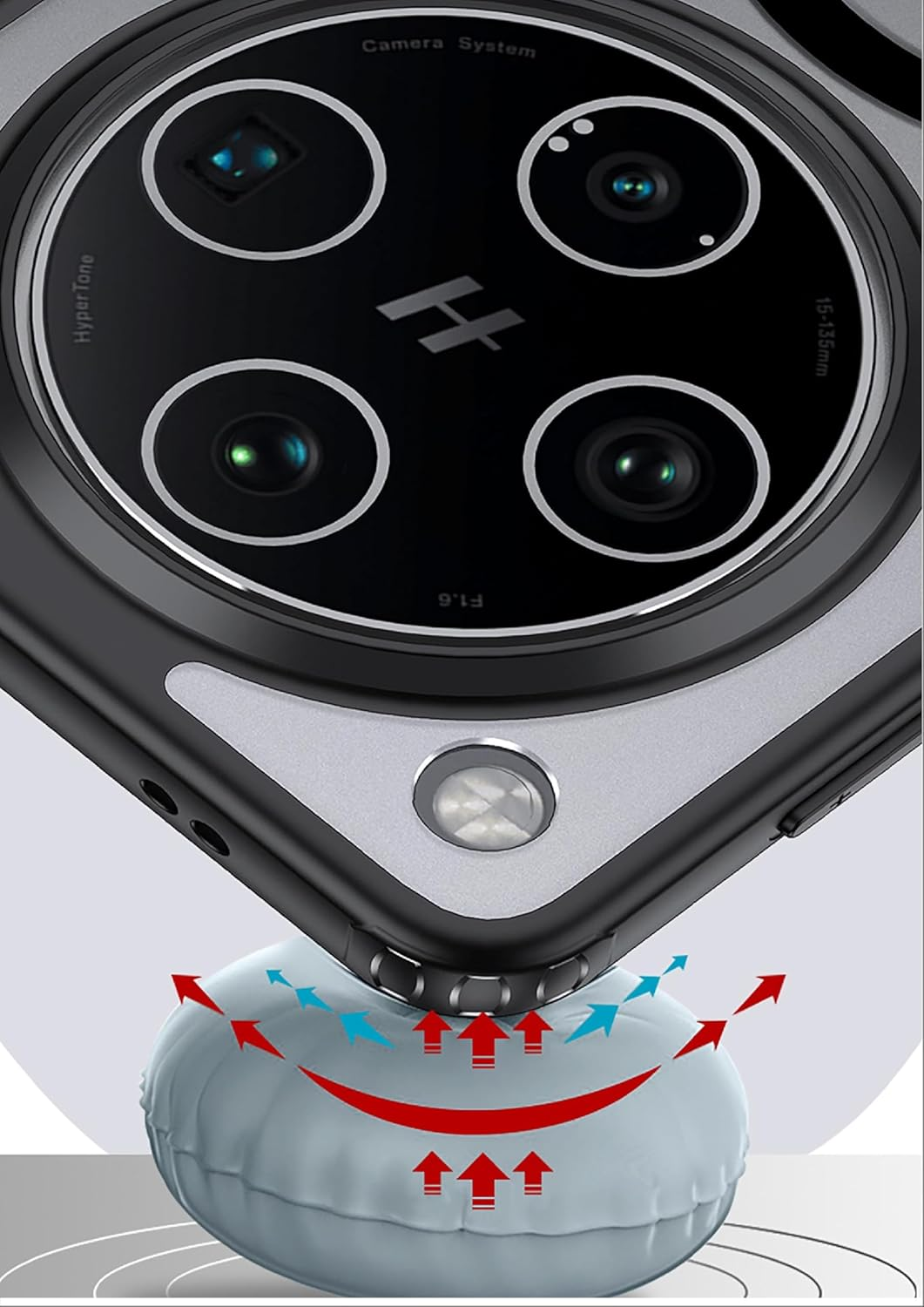 GIOPUEY Magnetic Mobile Phone Case for Oppo Find X8 Case, Case Compatible with Magsafe, Matte PC Back + TPU Bumper Shockproof Protective Case - Black