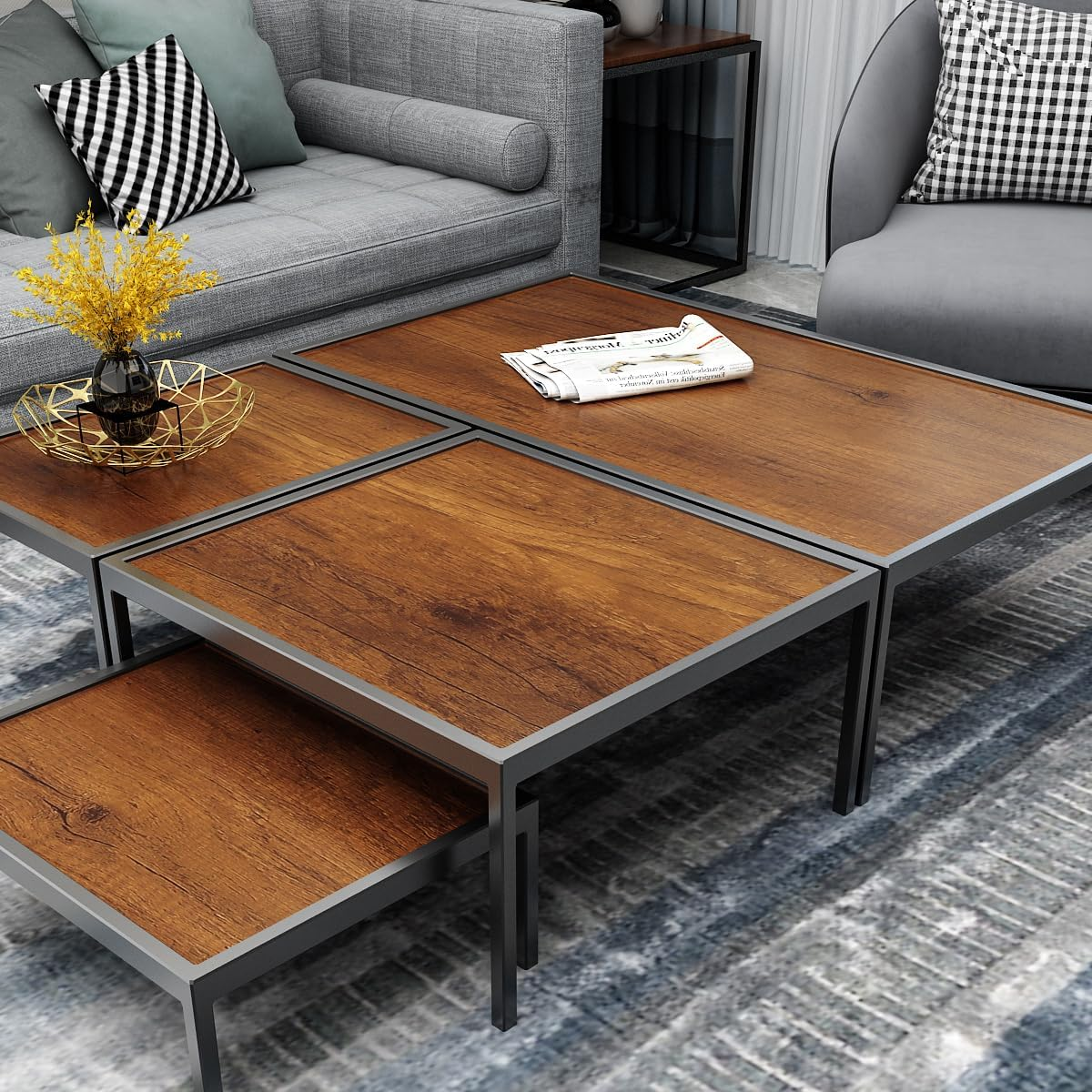 YENHOME 24"X200" Faux Wood Contact Paper Wood Grain Contact Paper Peel and Stick Walnut Contact Paper for Cabinets Countertop Cover Wood Peel and Stick Wallpaper Wood Vinyl Wrap for Kitchen Furniture image number 1