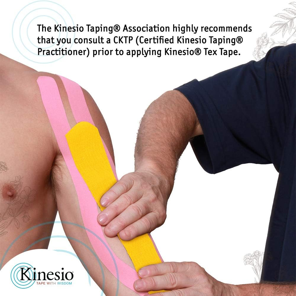 Kinesio Tex Gold Light Touch Kinesiology Tape: 2 In. X 16.5 Ft. (Pastel Blue) - Himawari Yellow image number 3