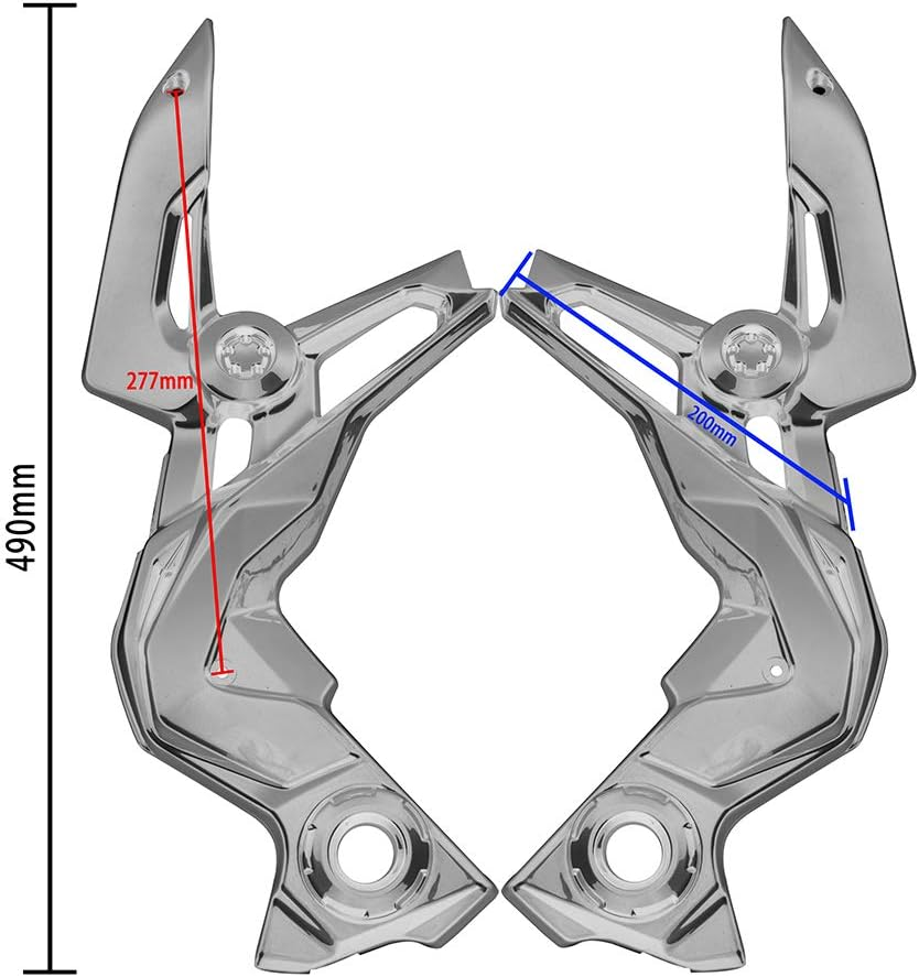 Motorcycle Injection Front Side Trim Panel Frame Body Cover Fairing Protection Decoration Kit for K-Awasaki Z900 ZR900 Z ZR 900 Z-900 2020 2021 2022 2023 Motorbike Accessories Parts (Carbon Look)