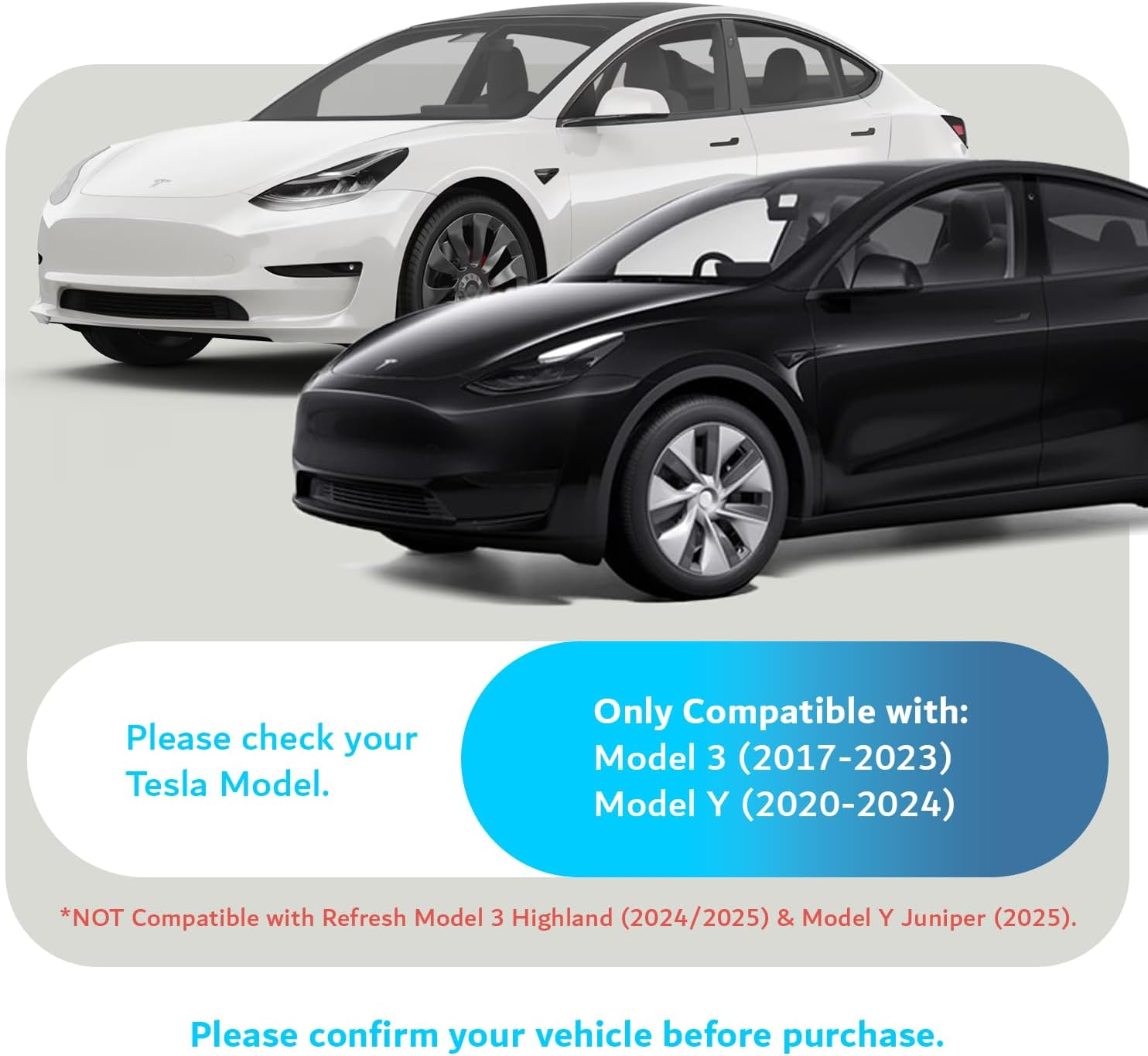 TUDIA 2-In-1 Snap-On Tempered Glass Screen Protector Case for Tesla Model 3 (2017&ndash;2023) & Model Y (2020&ndash;2024) &ndash; 15" Touchscreen Anti-Glare Scratch-Resistant Cover (Black) image number 5