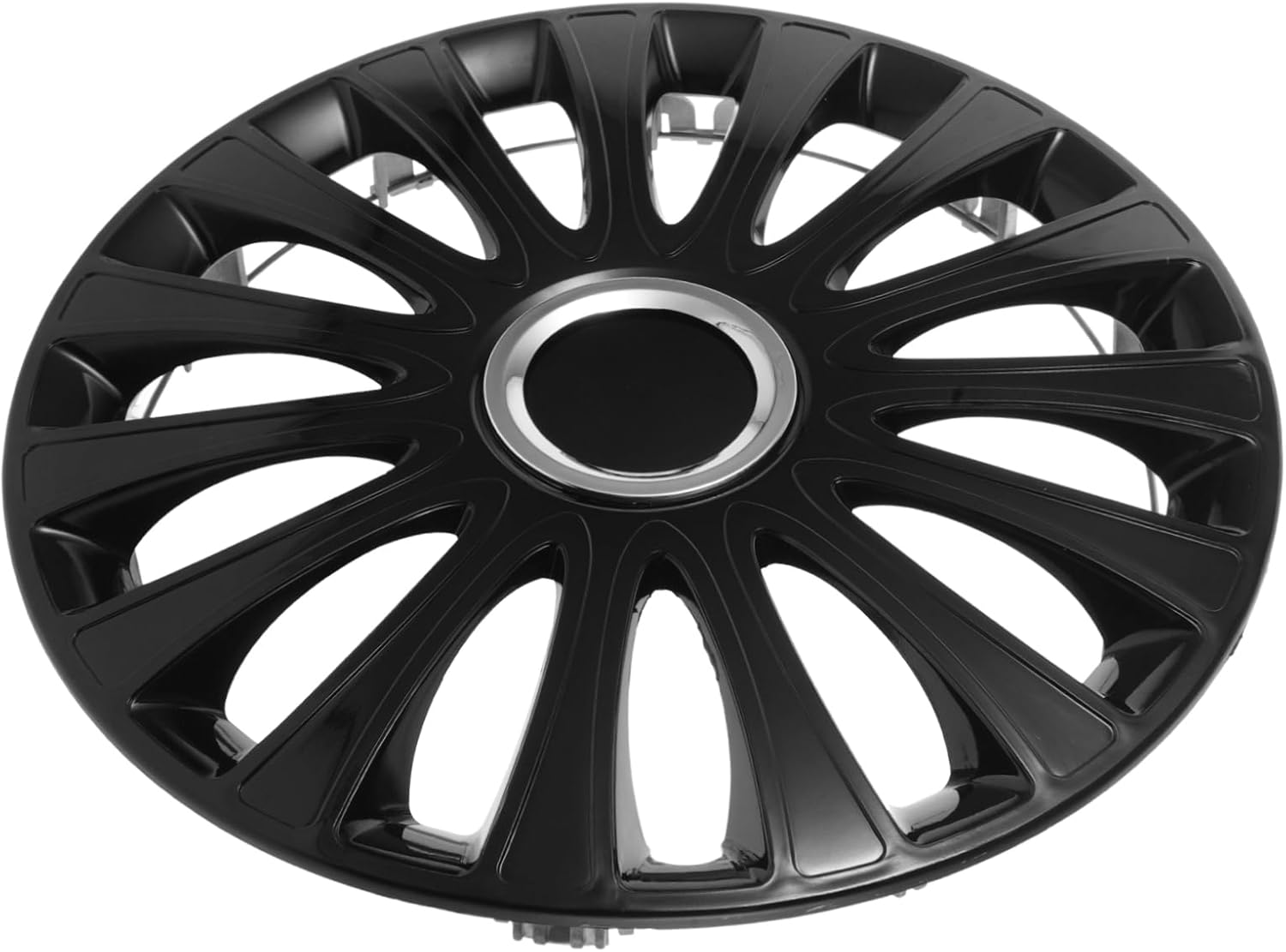 GETAJGHSD 14-Inch Automotive Hubcaps Wheel Rim Cover Full Black Protective Decorative Wheel Hub Cover for Cars and Trucks, Universal Fit for Vehicle Enhancement image number 3