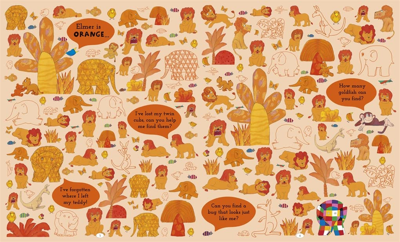 Elmer Search and Find Colours