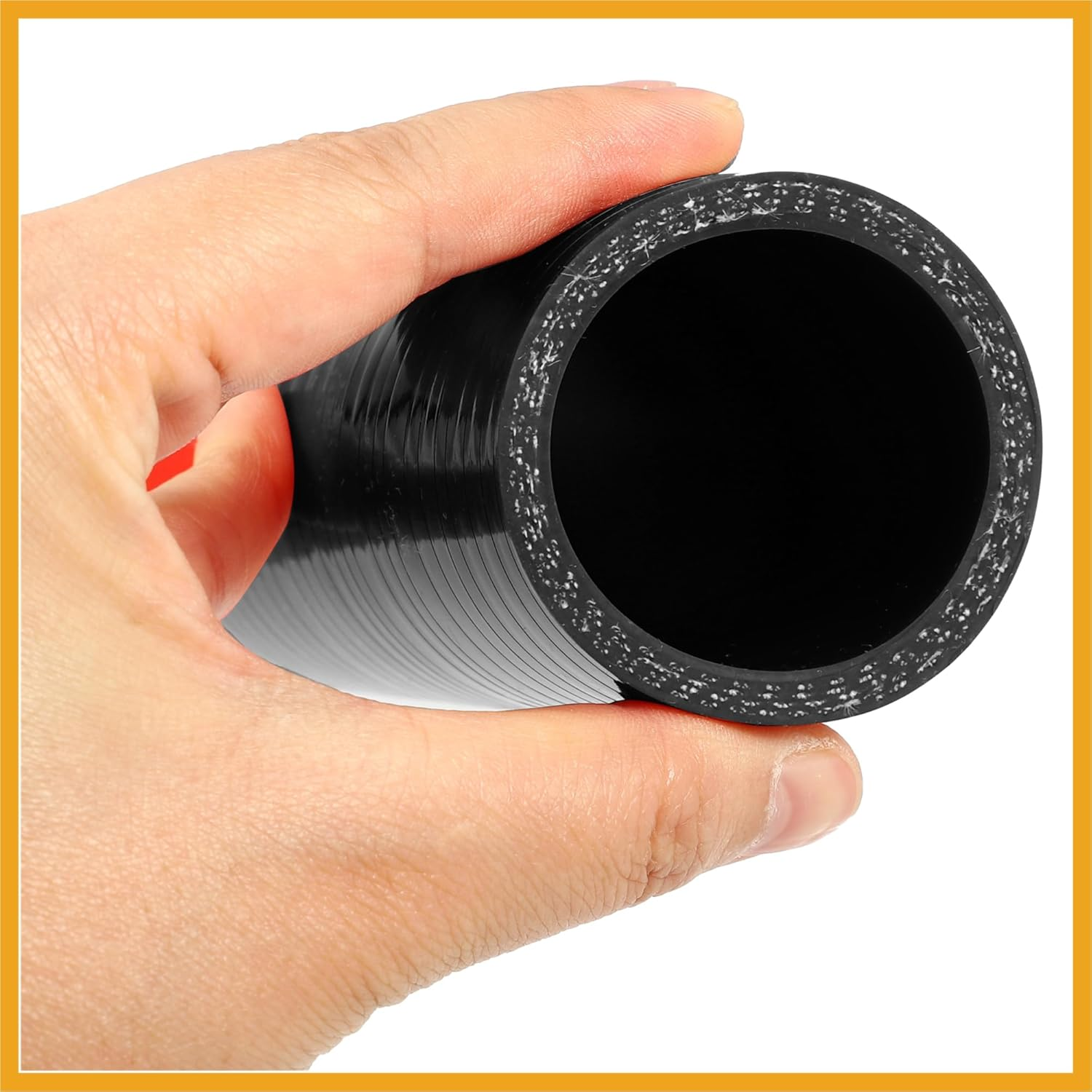40Mm 1.57" ID 90 Degree Elbow Silicone Reducer Hose Pipe Bend Turbo Water Intercooler Black image number 4