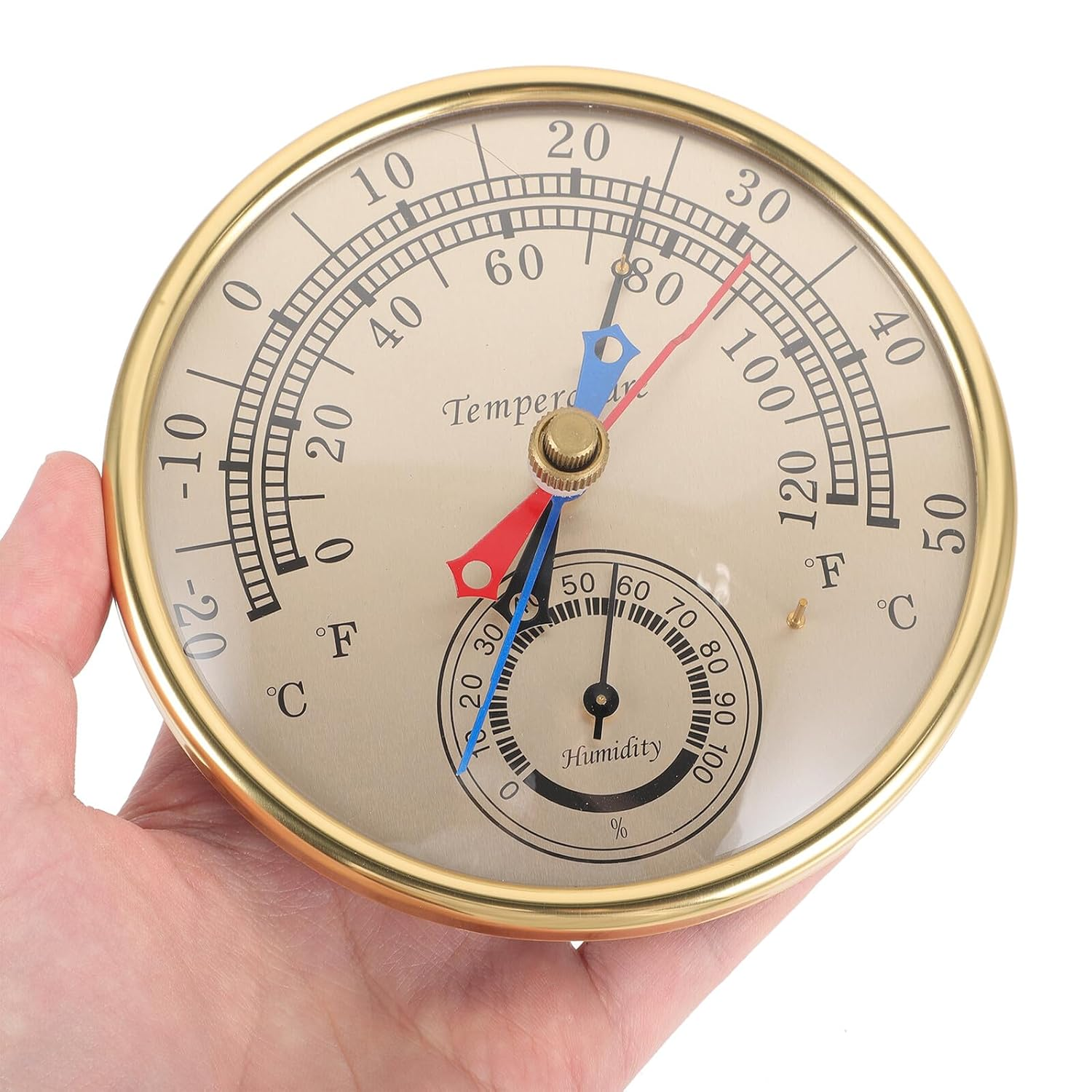 COHEALI Greenhouse Temperature Humidity Monitor Hygrometer Indoor Outdoor Weather Thermometer with Dial for Patio Garden and Hotbeds image number 6