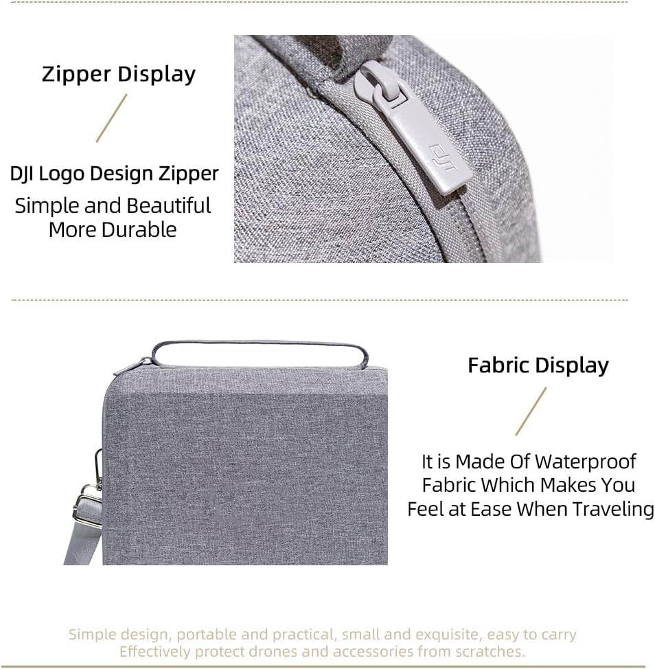 PALUMMA Hard Carrying Case for DJI Mini 4 Pro/Rc 2, EVA Hard Portable Storage Shoulder Bag Compatible with DJI Mini 4 Pro Accessories, Gray image number 4
