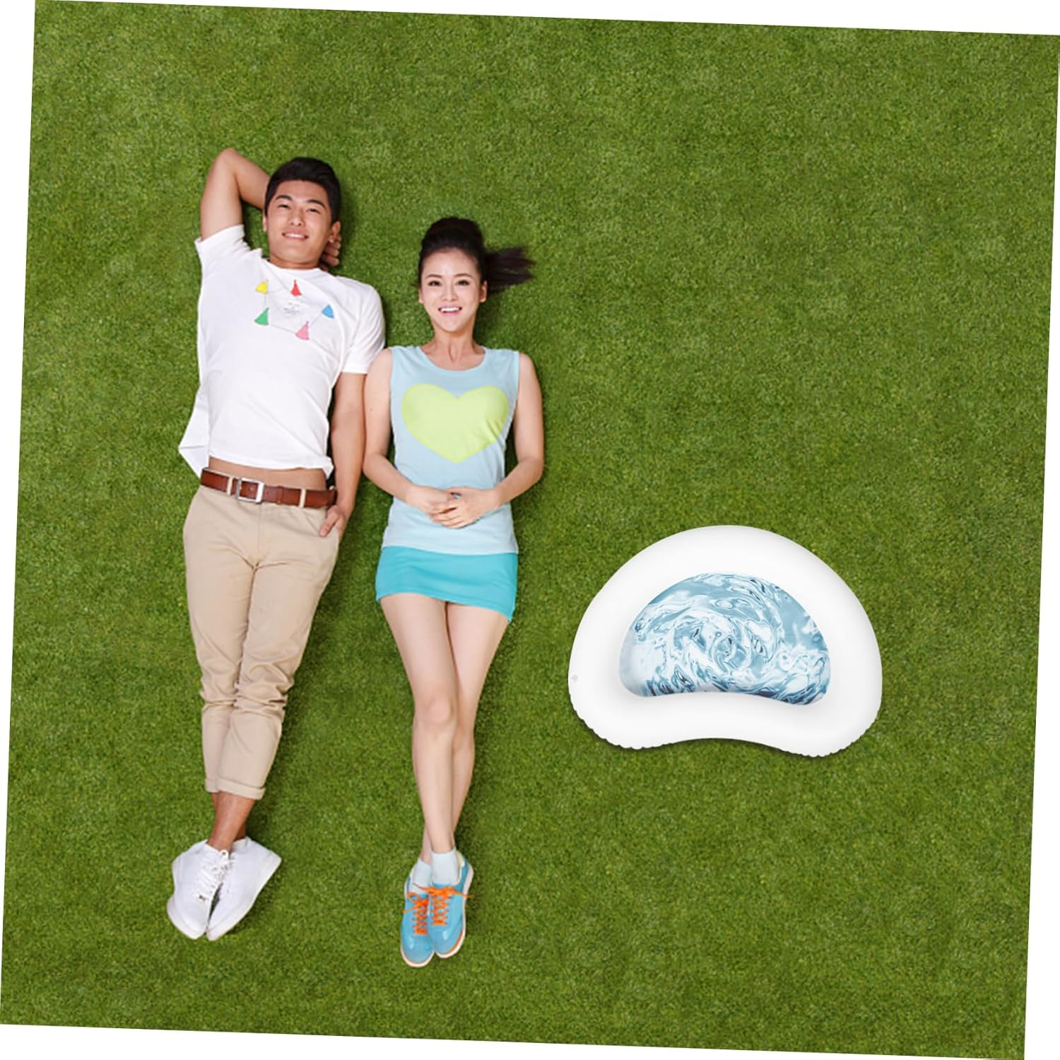 Totority Inflatable Spa Footbath Small Basin Foot Bath for Pool Entry Folding Foot Wash Basin Folding Foot Basin Foot Soaking Basin Camping Foldable Basin Collapsible Bath Cleaning Tool PVC image number 4