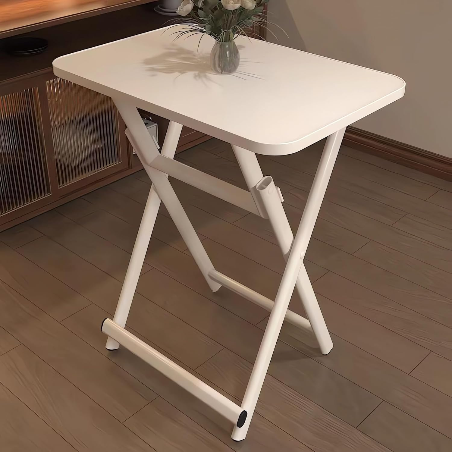 Folding Computer Desk, Study Table for Home Office, Wood Student Dormitory Desks, Portable Laptop Workstation A190 (C Wood)