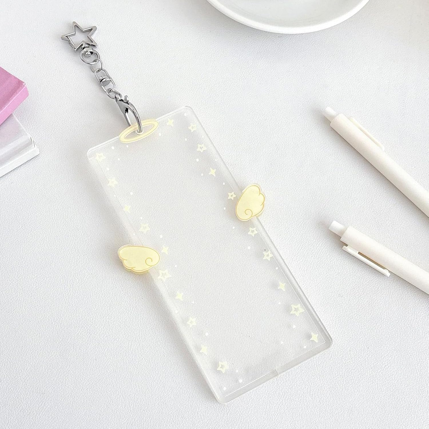 Picture Keychain | 17X9Cm Cute DIY Cartoon Wing Clip,Cartoon Wing Keychain Picture Holder - for Women Men Kids Friends Valentines Day Birthday Holiday Party Favors Bag Purse