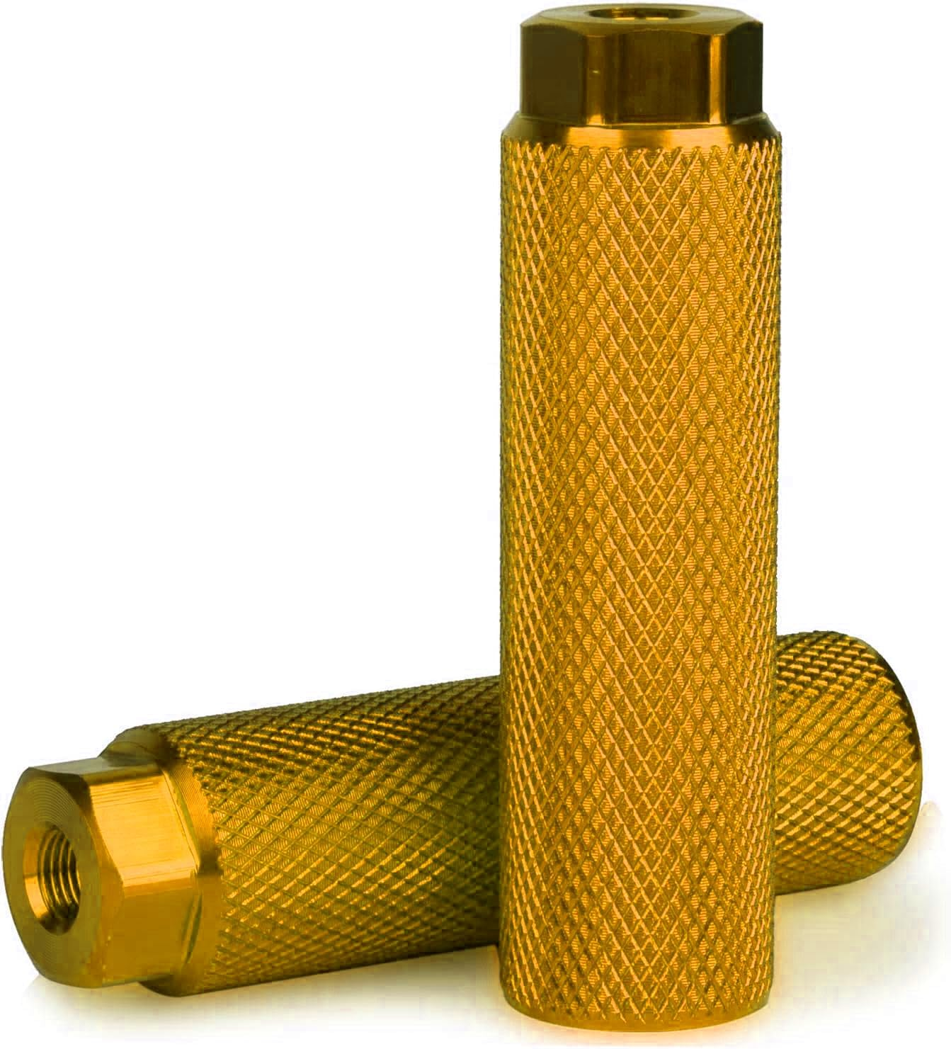 SMALLSTARIII Small Star Bike Pegs 2Pcs Aluminum Alloy Anti-Skid Lead Foot Bicycle Pegs 3/8 Inch Axles