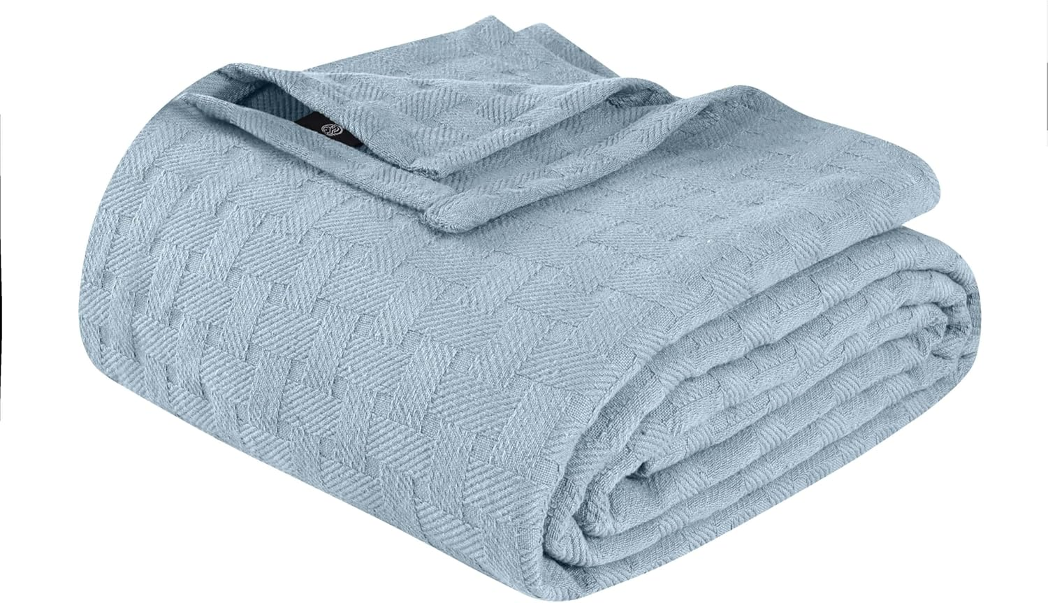Superior 100% Cotton Thermal Blanket, Soft and Breathable Cotton for All Seasons, Bed Blanket and Oversized Throw Blanket with Luxurious Basket Weave Pattern - King Size, Plum