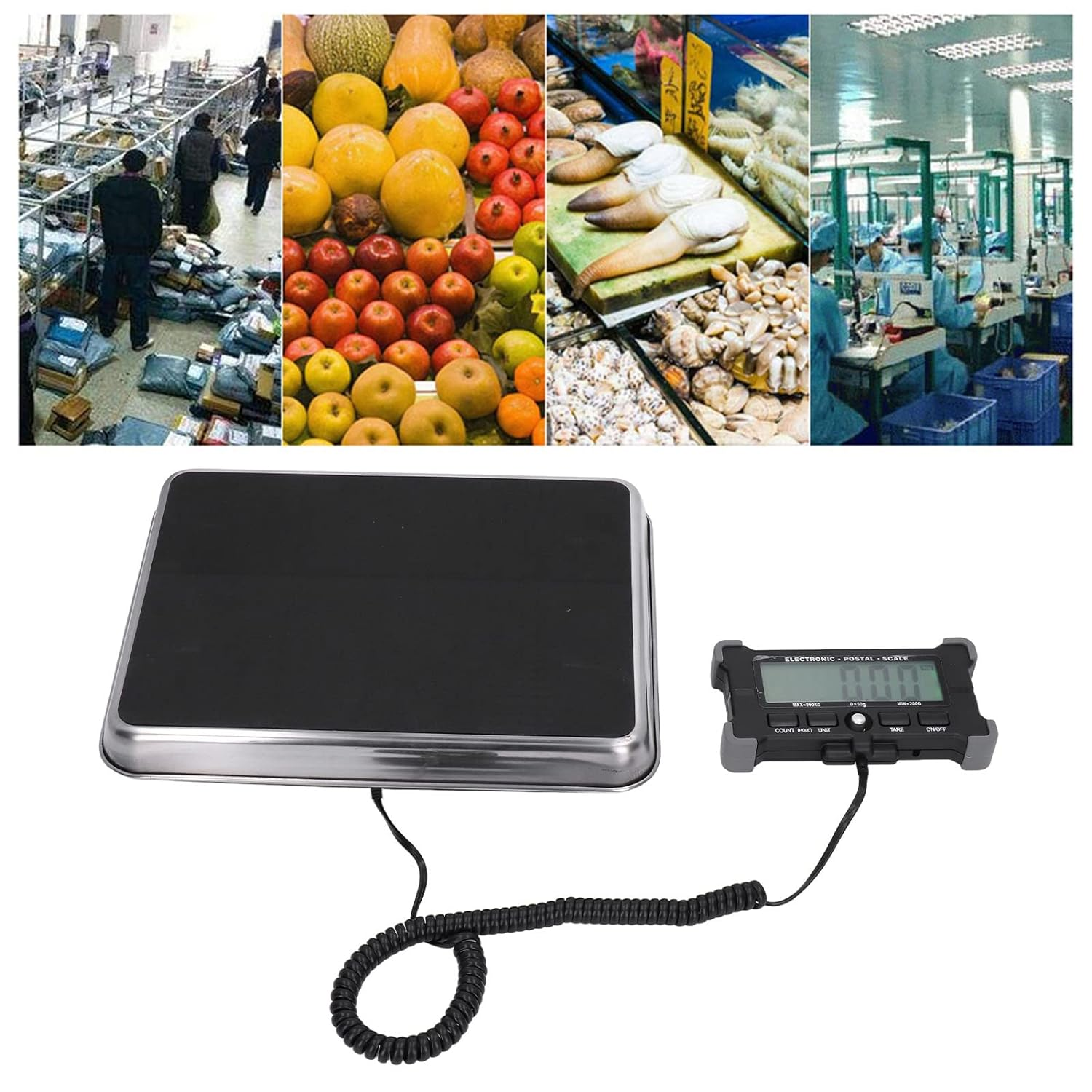 Package Scale, Multi Range HD LCD Display Postage Scale for Package for Pet for Express image number 3
