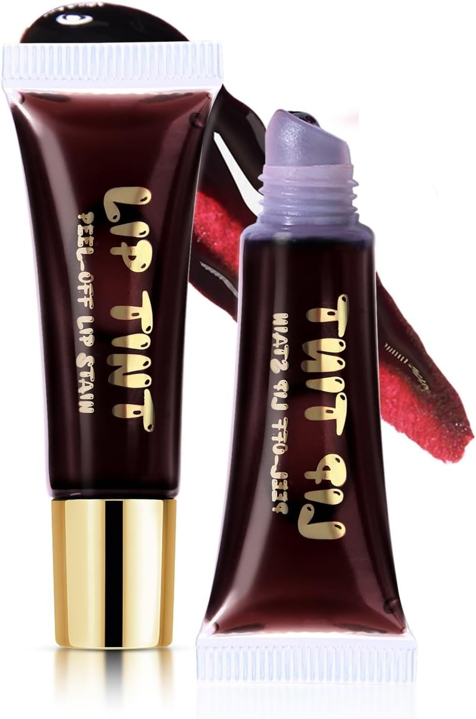 DAGEDA Lip Stain Peel Off, Non-Sticky, Transfer-Proof Tattoo Lip Tint Stain, Waterproof and Long-Lasting Peel off Lip Tint, Lip Gloss Peel off with Matte Finish (05)
