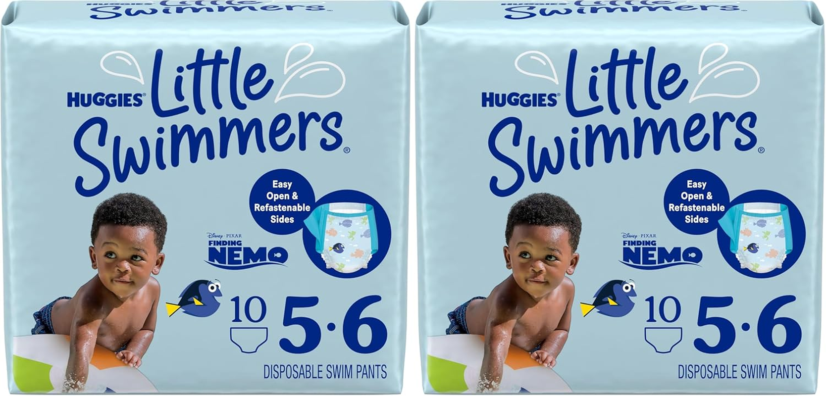 Huggies Little Swimmers Nappy Pants Large (14Kg+) 10 Count (Pack of 2) image number 4