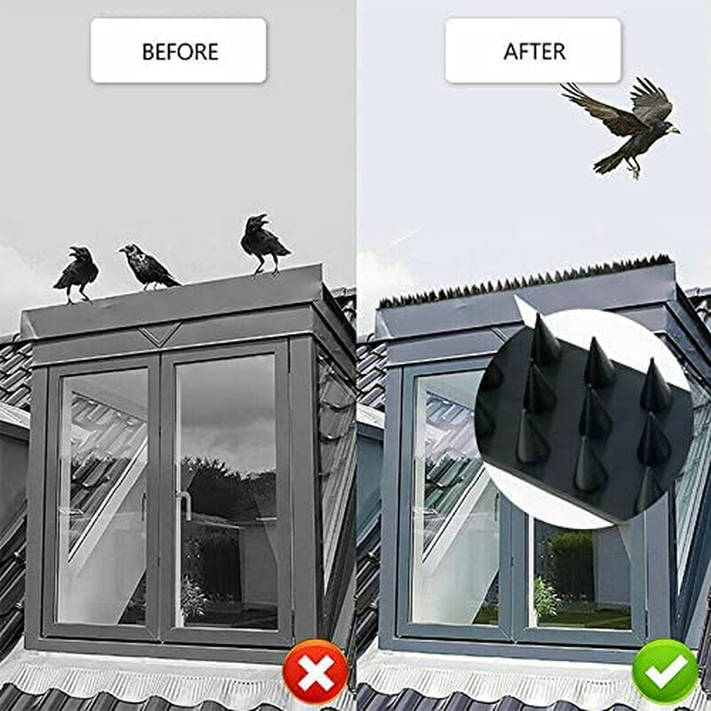 12Pc Bird Spikes Human Cat Possum Mouse Pest Control Spiked Fence Wall image number 4
