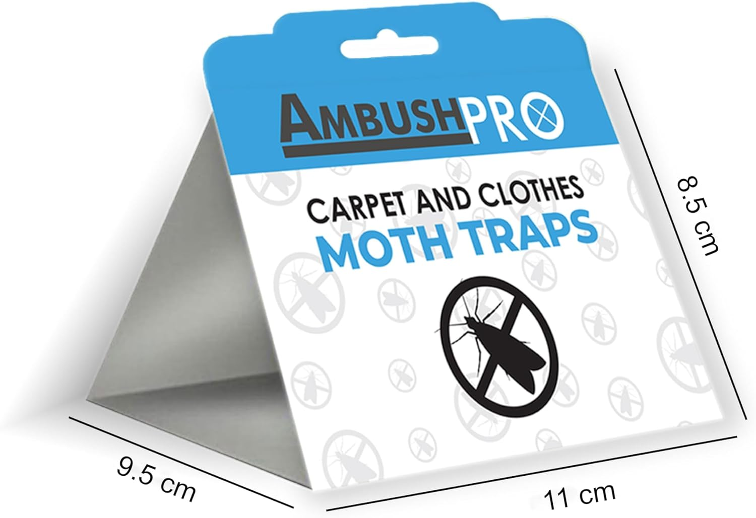 CARPET and CLOTHES MOTH TRAPS. 7 Pack of Toxin-Free, Sticky Pheromone Traps That Attract and Kill Carpet Moths and Clothes Moths. image number 3