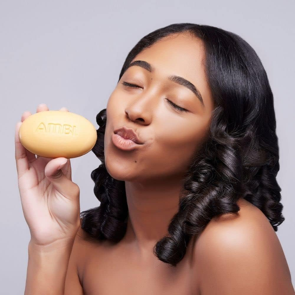 Ambi Cleansing Bar Soap Cocoa Butter 3.5Oz (3 Pack) image number 1