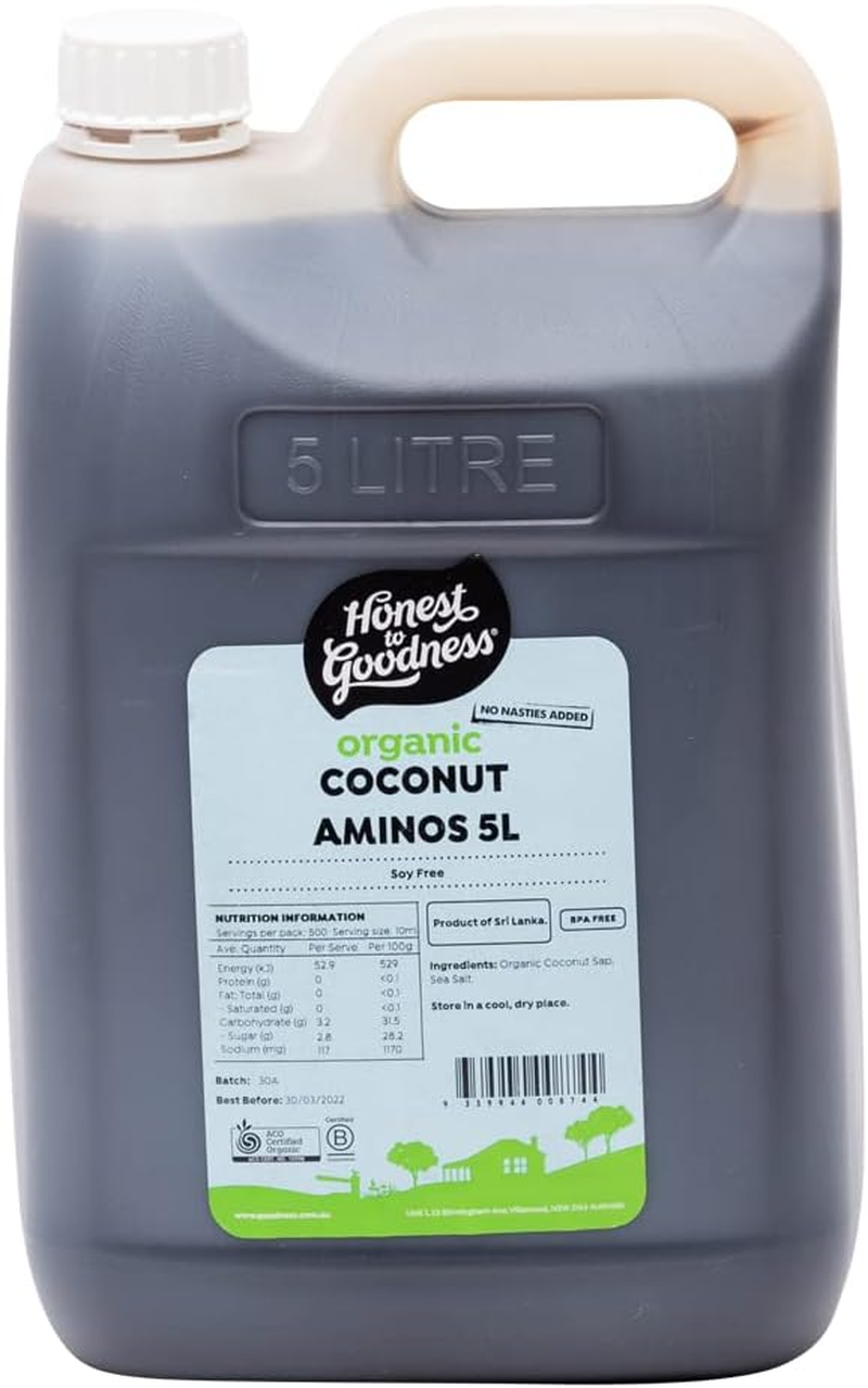 Honest to Goodness, Organic Coconut Aminos, 250 Ml - Delicious Soy and Wheat-Free Alternative Seasoning Sauce. Made from Hand-Harvested Organic Coconut Blossom Sap. image number 1