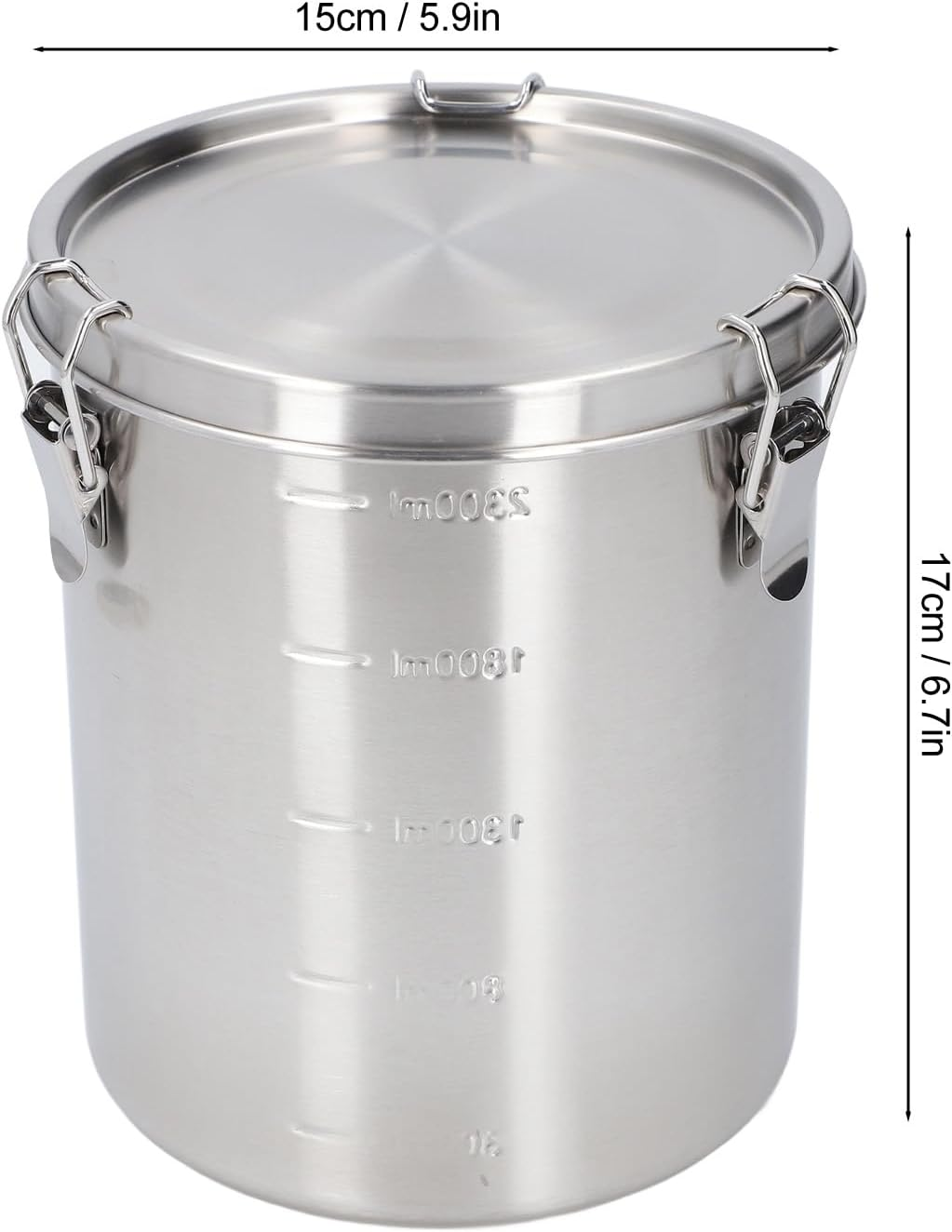 Dog Food Storage Container, Dog Food Container for Dog Food, Leakage Proofcat Food, and Bird Feed, Airtight Leakage Proof, Brushed Stainless Steel (Licaeveyrtd9Eu7G1M-11) image number 3