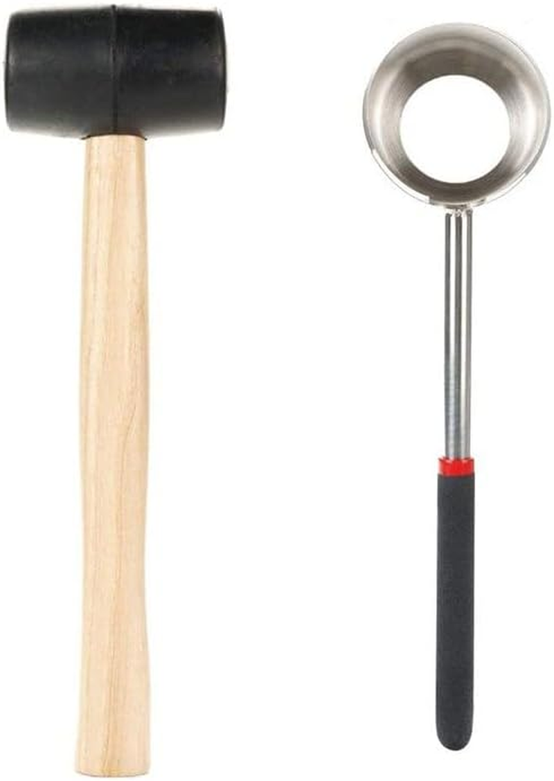 Coconut Opener Kit with Stainless Steel Puncher, Drill, Rubber Cutter, and Hammer Tool, Durable Kitchen Accessory image number 4