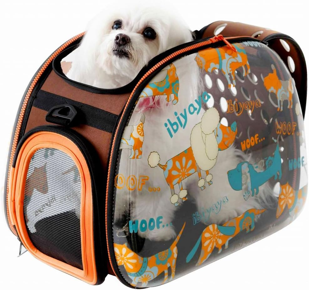 Ibiyaya Hard Rock Transparent Hardcase Pet Carrier image number 6