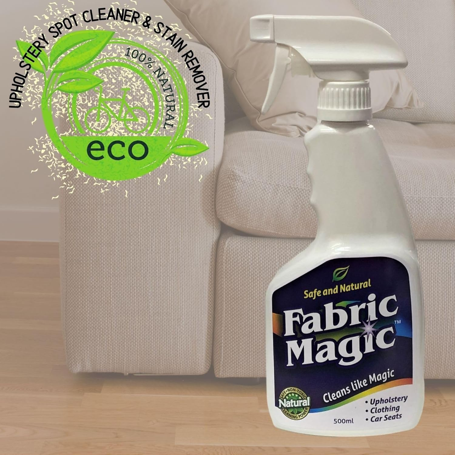 Aussie Furniture Care Fabric Magic Spot Cleaner Spray 500Ml - Eco-Friendly, All-Natural Fabric Stain Remover for Upholstery, Clothing, Pre-Wash, Australia-Made image number 1