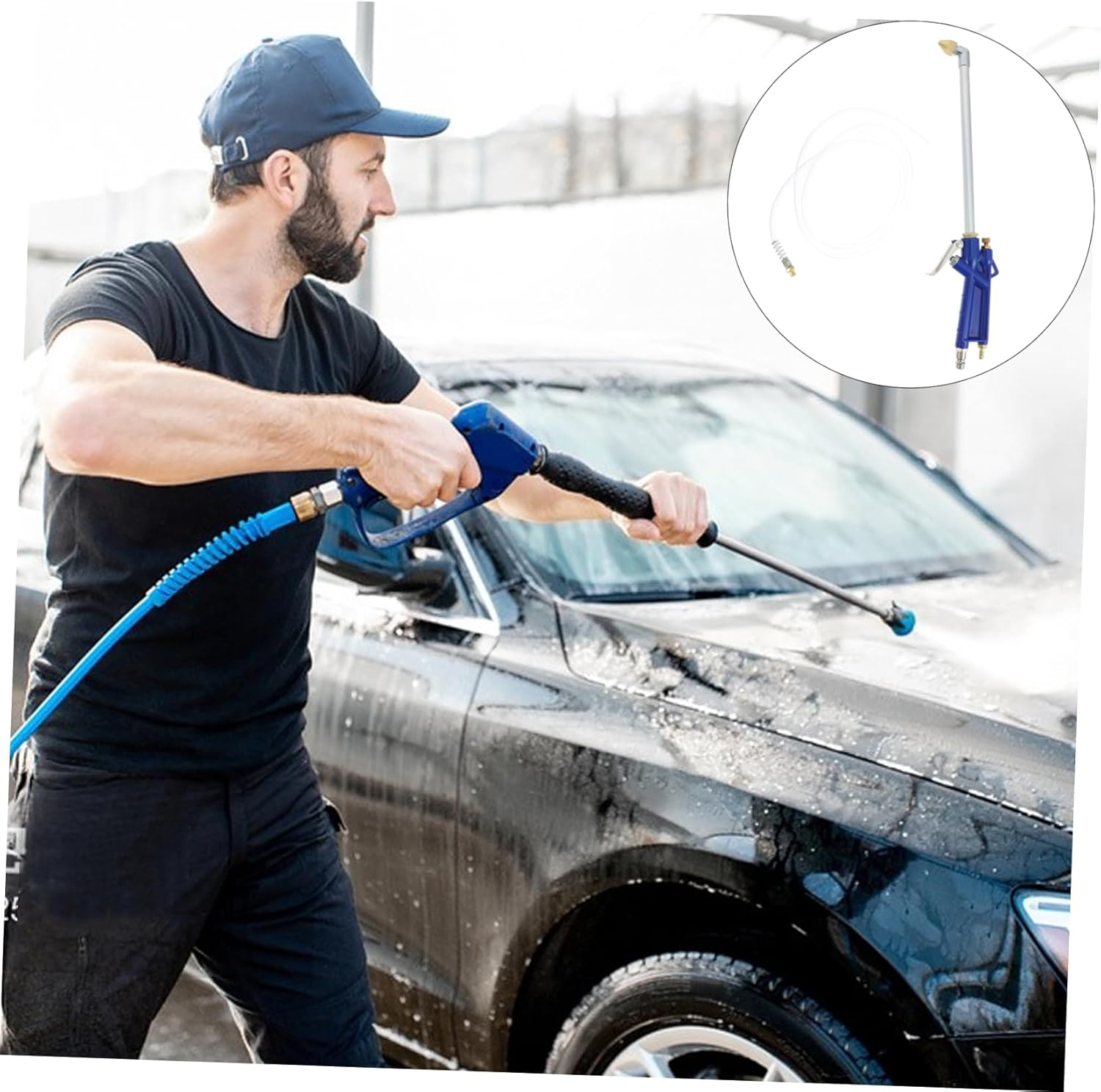 Tofficu Pneumatic Air Blow Sprayer Engine Cleaner Automotive Car Oil Cleaning Tool for Car Maintenance and Engine Care image number 5