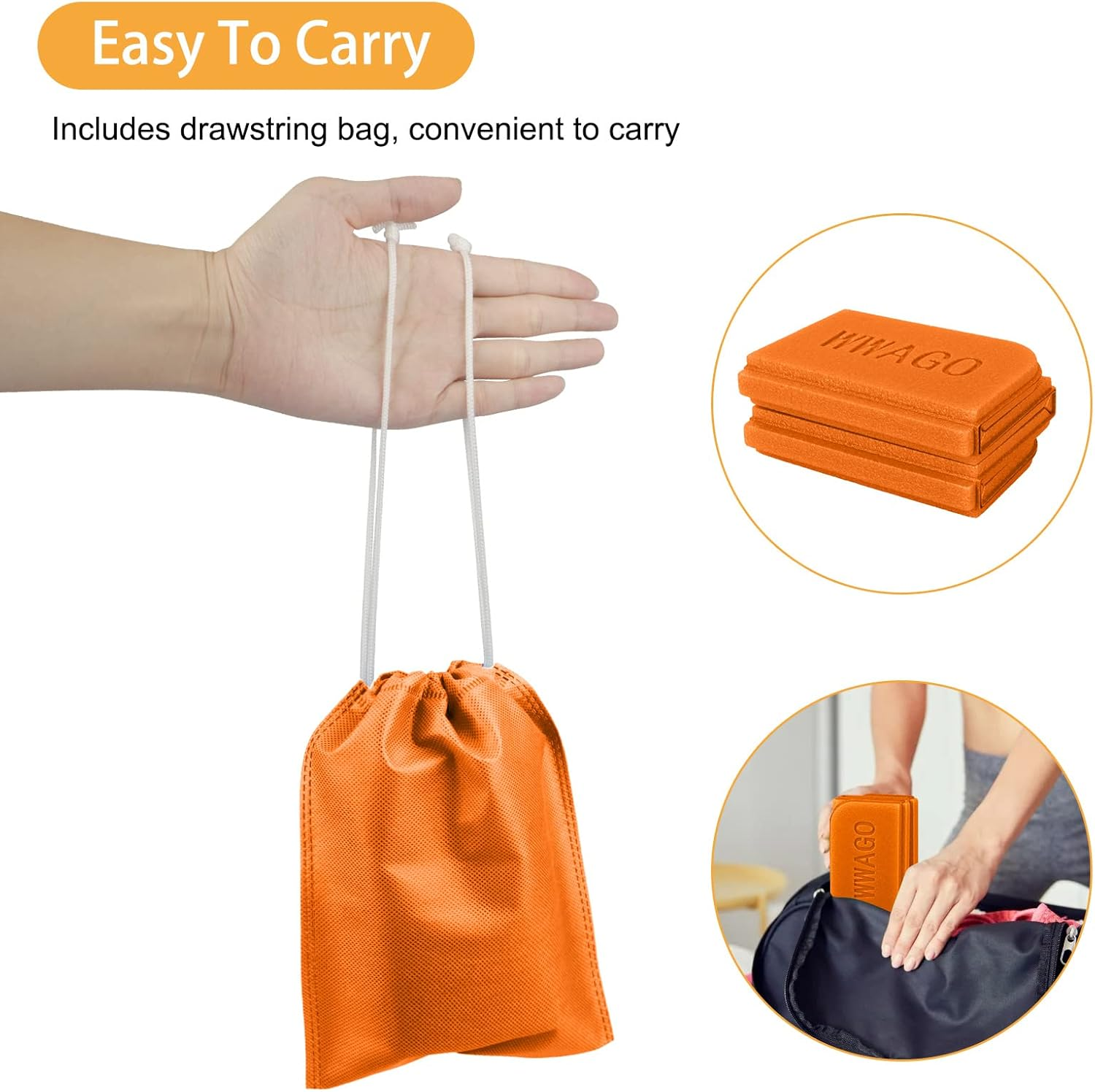 Eeekit Camping Seat Cushion, 4 Pack 15X11Inch Waterproof Foam Sitting Mat Pad for Outdoor Sports Travel image number 4