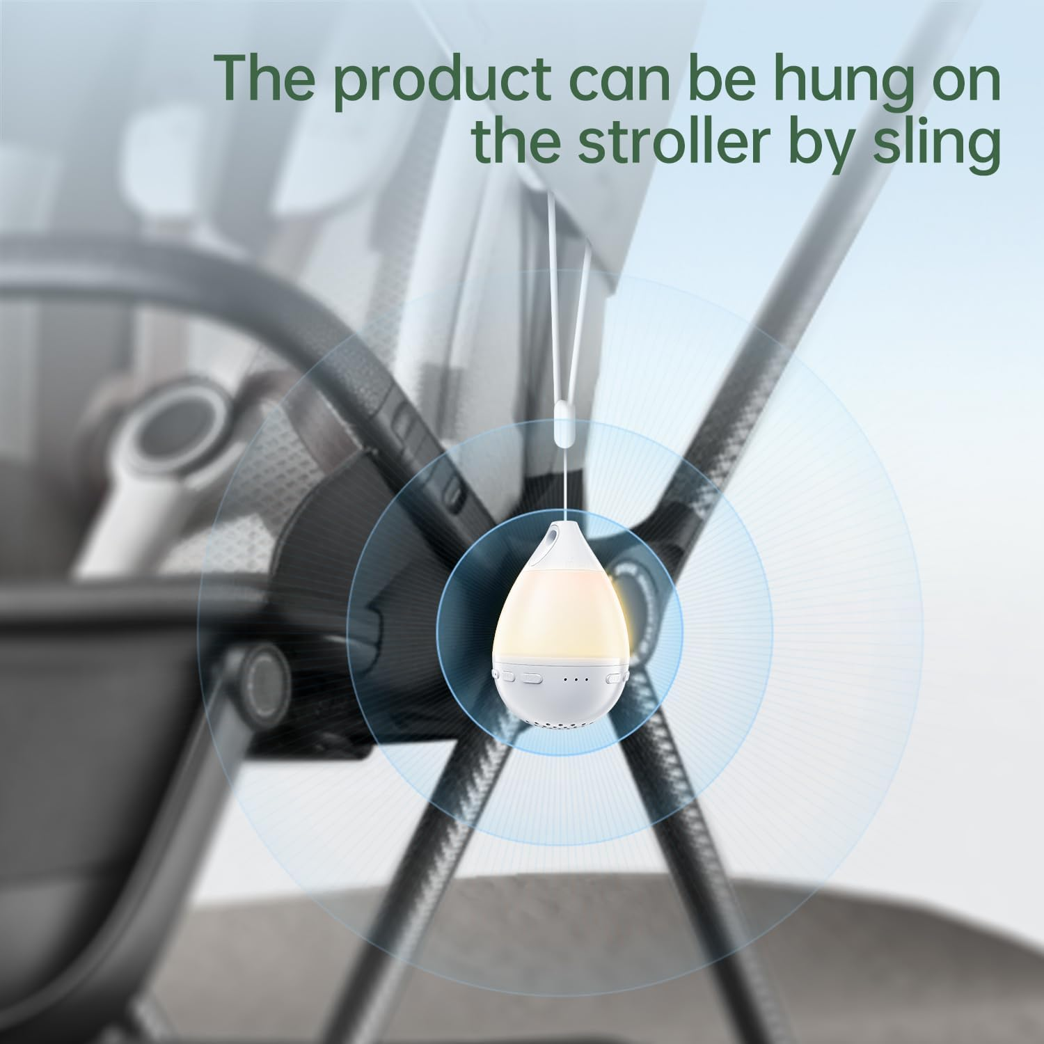 Hush Now Ultra Portable Mini White Noise, Night Light, Bluetooth Speaker, Automatic Cry Detection image number 1