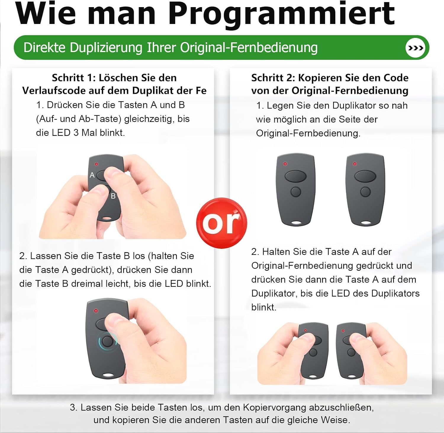 Marantec Handheld Transmitter 868.3 Mhz for 302 384 304 313 321 323 131, Replacement Remote Control for Marantec, 2 Channel, Pack of 3 image number 1