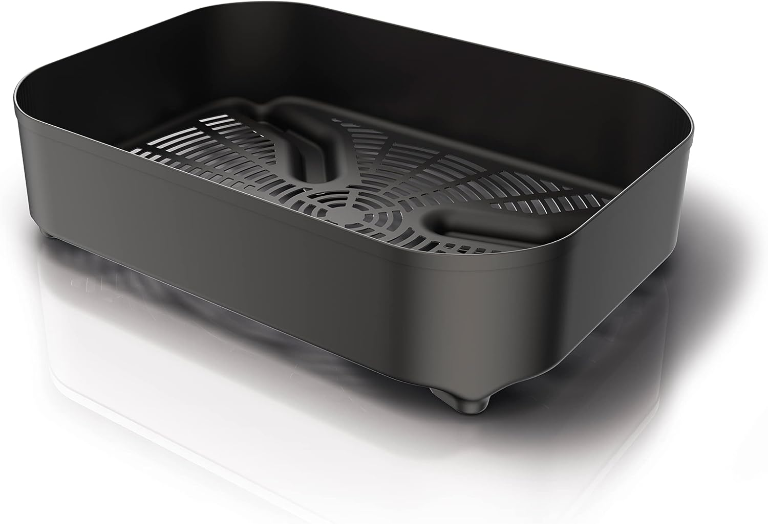 Ninja Woodfire Combo Crisper Basket, Compatible with Ninja Woodfire Electric BBQ Grill (OG700 Series), Half-Width Air Fry Basket, Official Accessory, Black XSKCRISPBTEUK image number 5