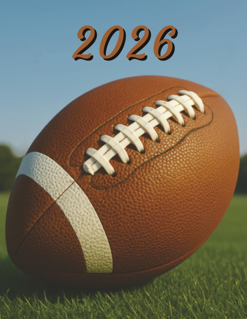 2026: Large Monthly Calendar Planner &ndash; American Football