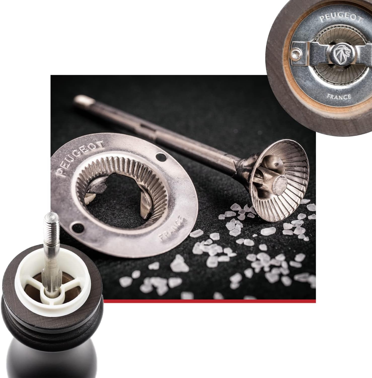 Peugeot 870422/SME/1 Paris Classic 9 Inch Salt Mill, Chocolate