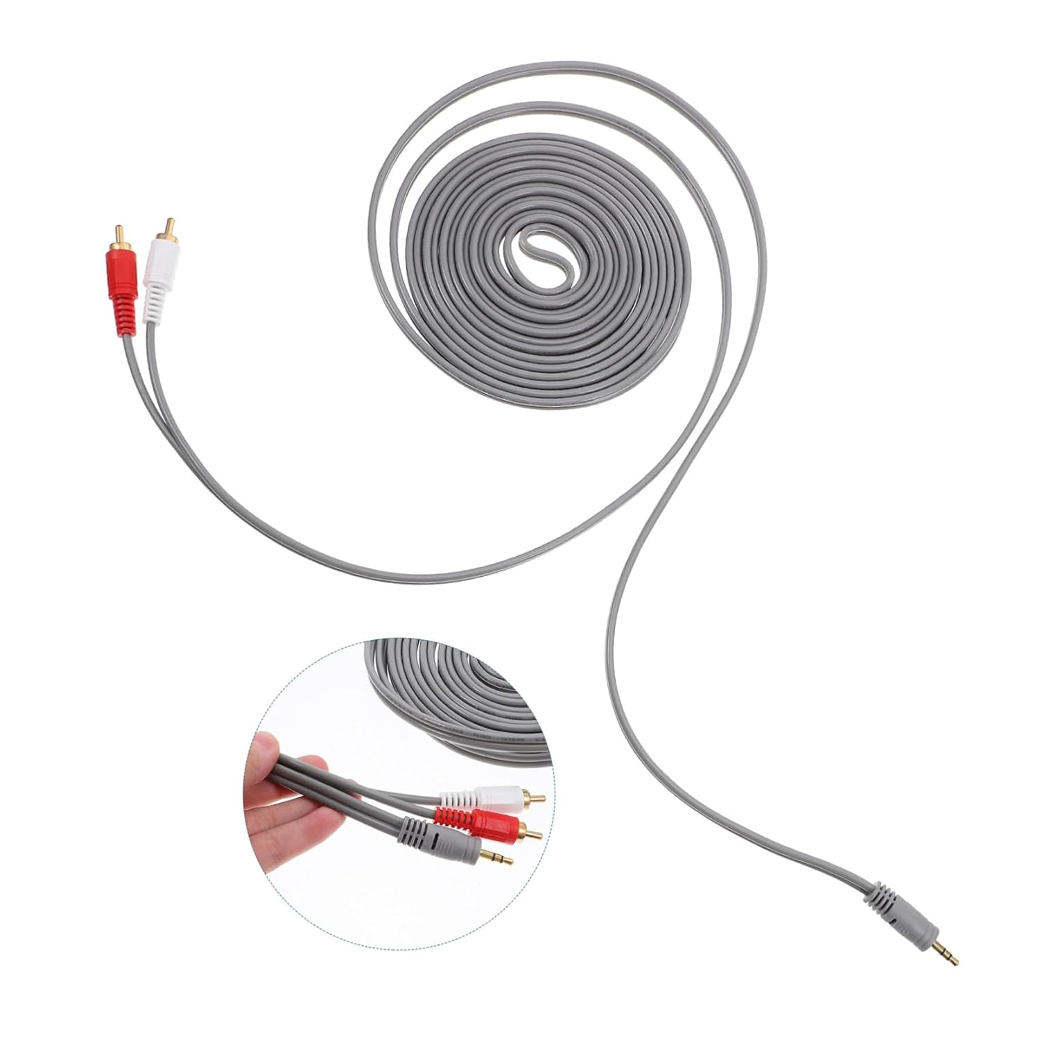 HEALEEP Av Dual Output Speaker Cable Durable Audio Wire with High Transmission for Amplifiers and Home Theater Systems Flexible Design for Easy Setup and Performance image number 5