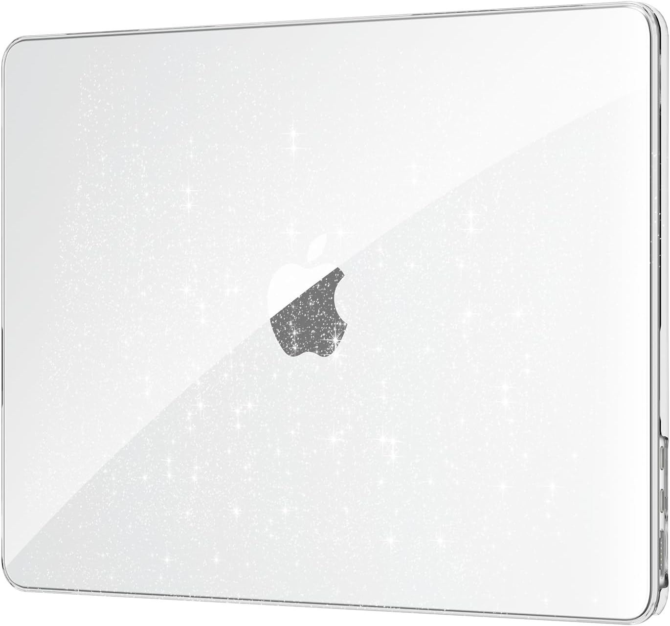 Eoocoo Case Compatible with Macbook Air 13 Inch 2026-2022 M4 M3 M2 A3240 A3113 A2681, Hard Shell Case + Keyboard Cover + Polishing Cloth + Screen Protector for Mac Air 13.6 Inch, Sparkly Clear