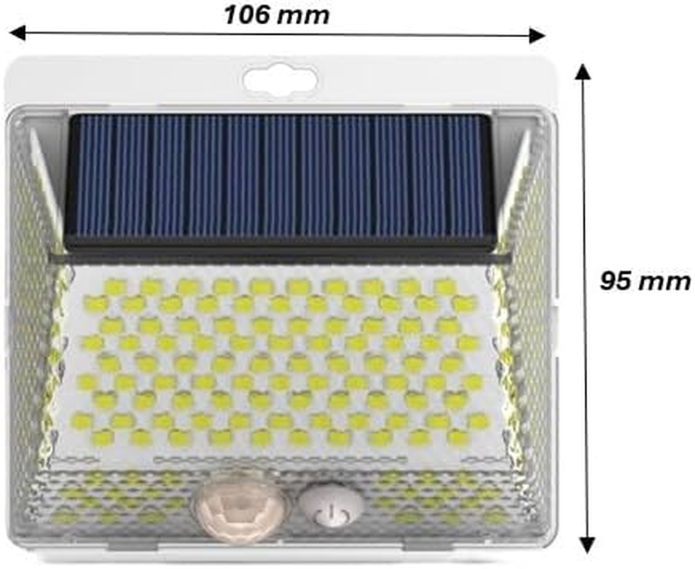 GHOST MONKEY Solar Lights Outdoor, 206 LED Solar Motion Sensor Light with 3 Modes & 270&deg; Wide Angle,Ip65 Waterproof, Solar Security Lights for Garden Pathway Porch Driveway Fence (1 Pack) image number 3