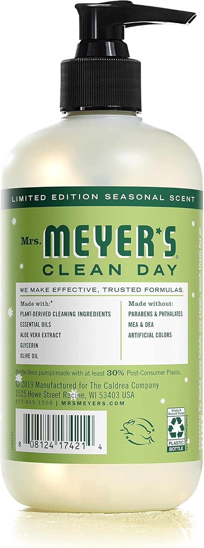 MRS. MEYER'S CLEAN DAY Hand Soap, Limited Edition Iowa Pine, 12.5 Fl. Oz - Pack of 3