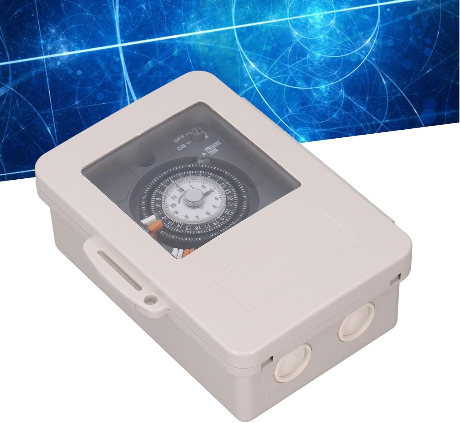 Sustvita 24 Hour Programmable Timer, Heavy Duty Mechanical Timer Switch, 30A 250VAC Weatherproof Timer for Garden Lights, Water Heaters, and Pool Equipment image number 6