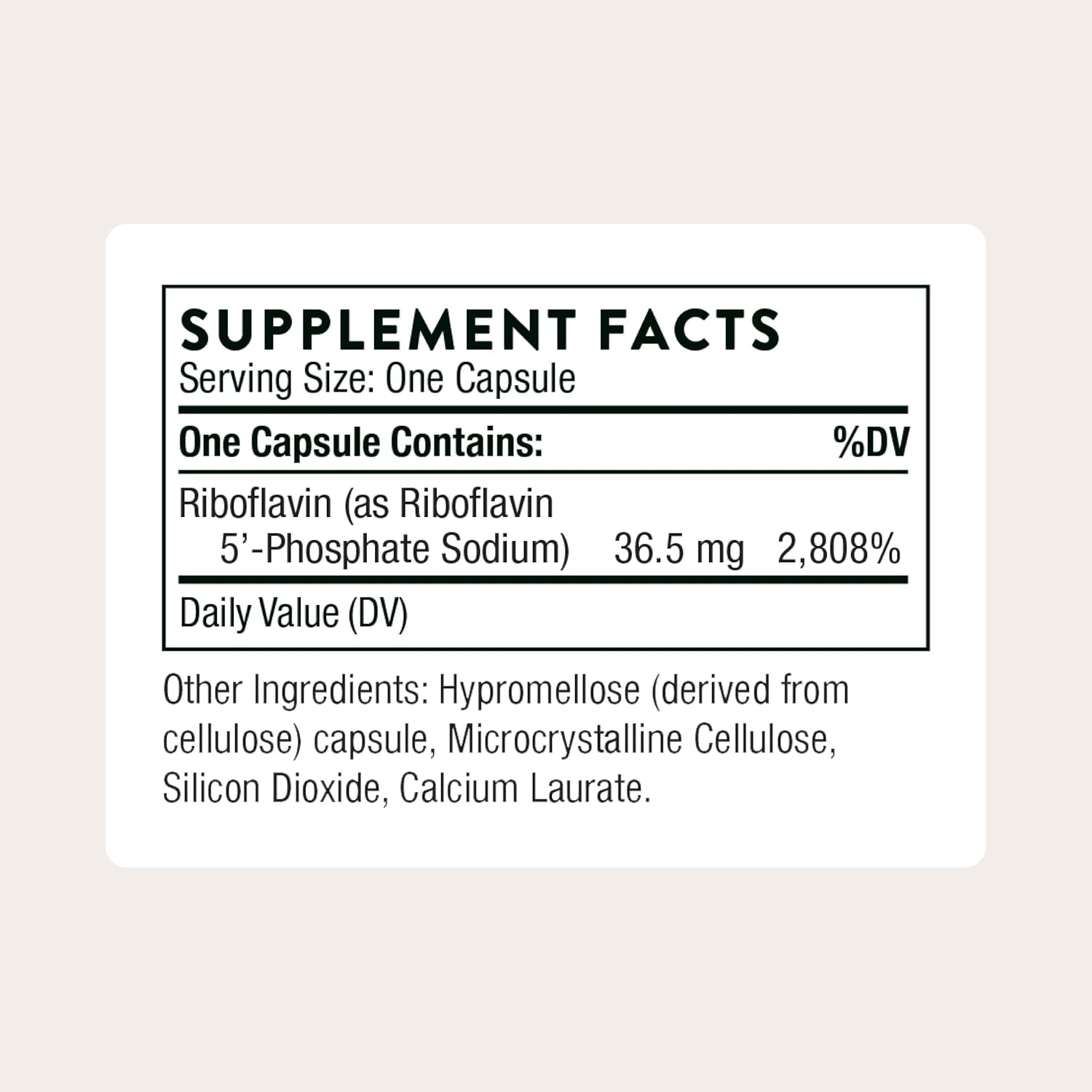 Thorne Research - Riboflavin 5'-Phosphate - Bioactive Form of Vitamin B2 for Methylation Support - 60 Capsules image number 4
