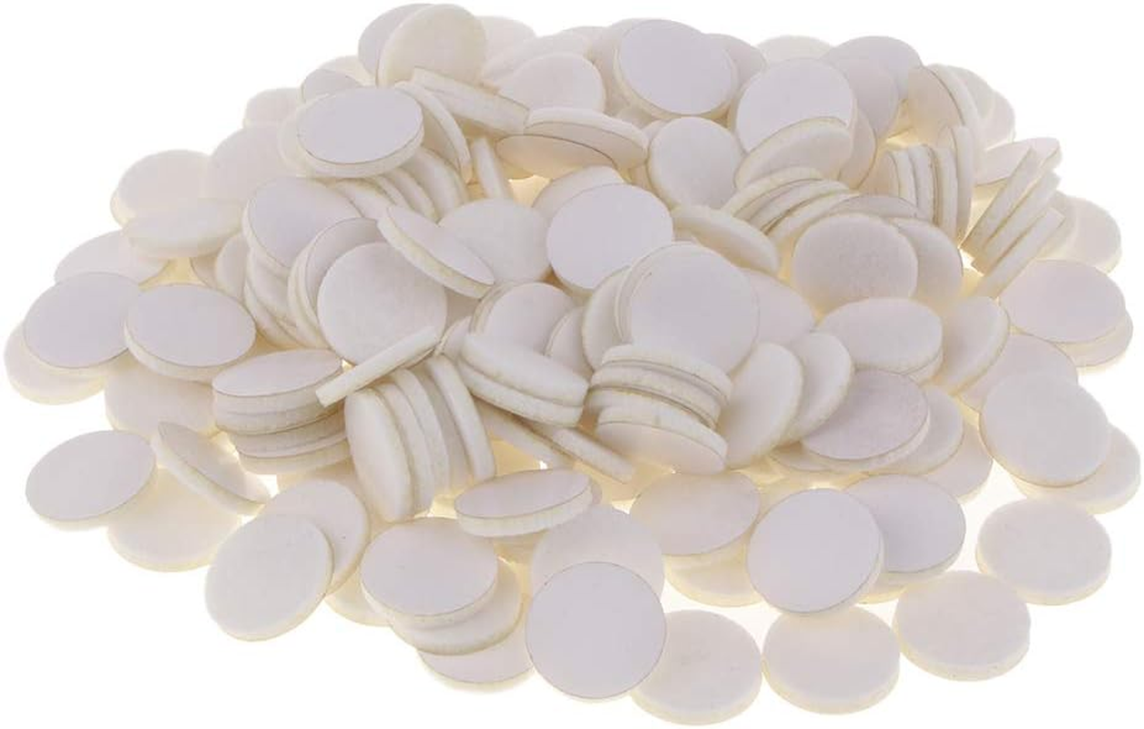 Baosity 200 Pieces 21Mm Oil Pad Colorful Felt Pads round Refill Pads for Perfume Locket Necklace Pendant Bracelet Essential Oil Diffuser Locket Accessories - White image number 4