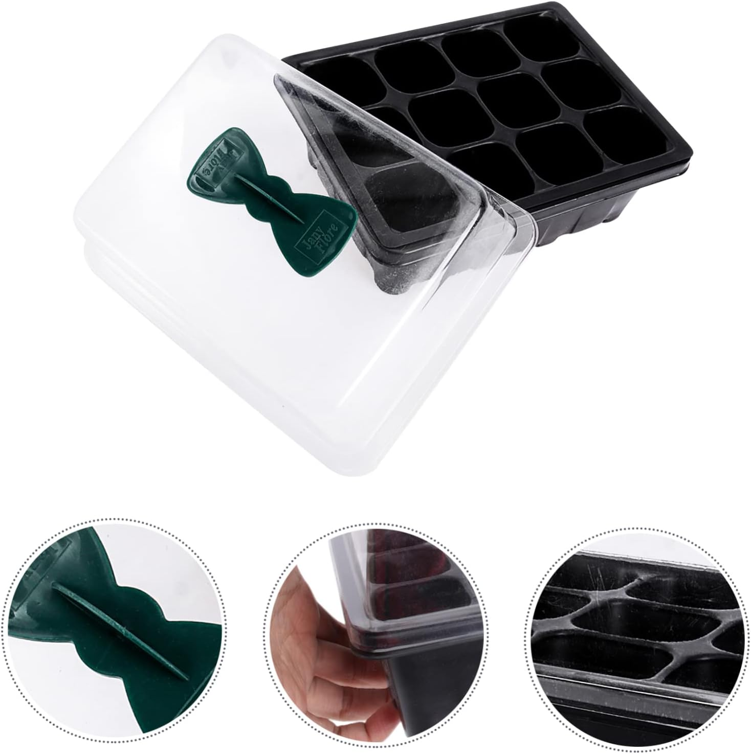 2Pcs Breathable Seedling Box Plant Sprouting Box Lids Seed Sprouting Stand for Gardening Accessory