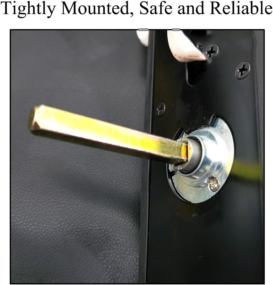 Tophomer 2Pcs Door Knob Spindle, 100Mm Long Iron Square Spindle Bar Replacement, 8Mm Diameter image number 2