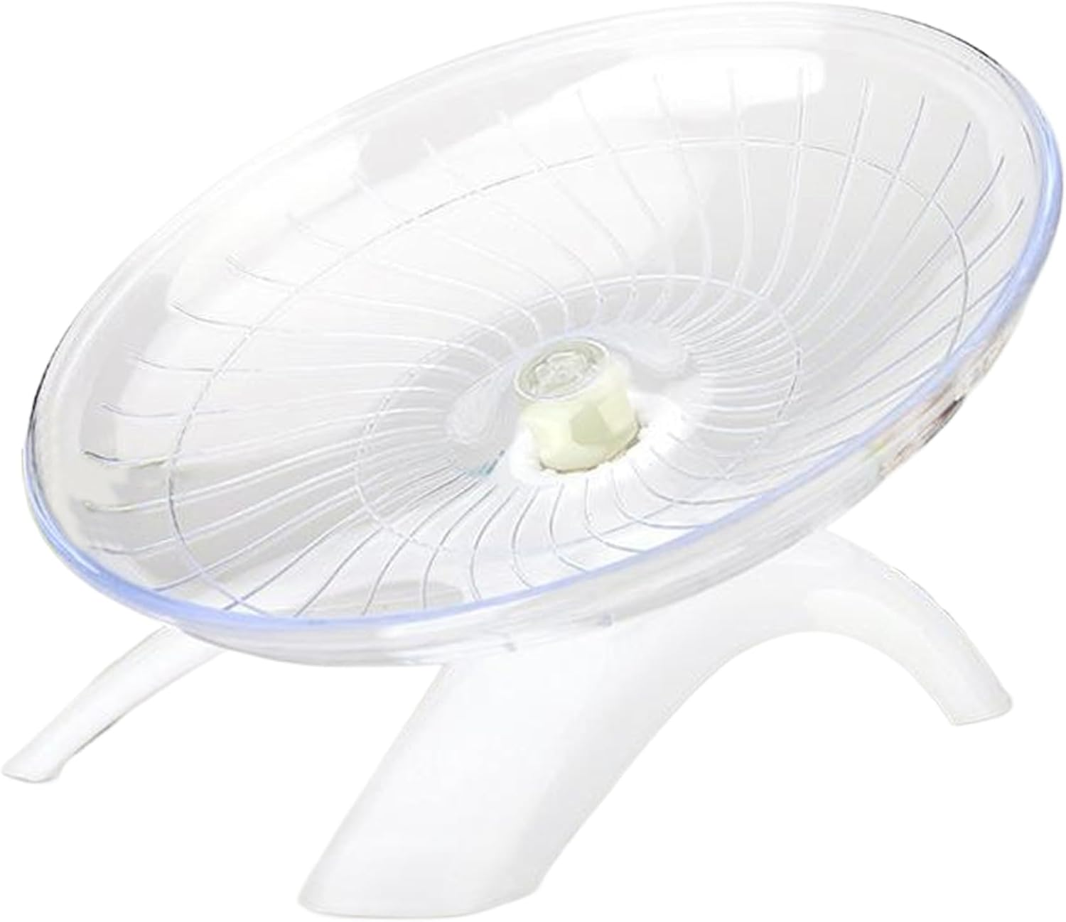 7Inch Silent Hamster Wheel, Non-Slip, Stable Exercise Wheel for Dwarf Hamsters, Gerbil, Rat, Small Animals, White, Indoor image number 5