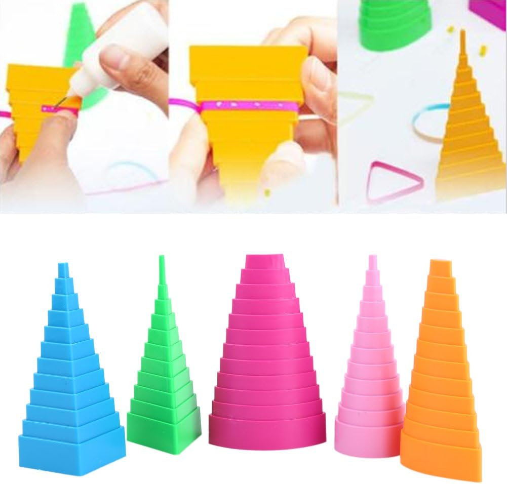 5Pcs Quilling Creative Border Buddy Set Paper Quilling Kits Quilling Borders with Mixed Shapes Colors for DIY Quilling Craft Decoration Making image number 4